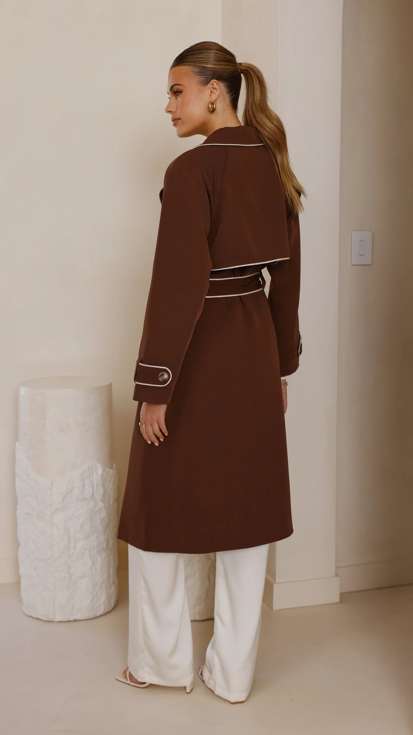 Blanca Trench Coat - Espresso - Image 4