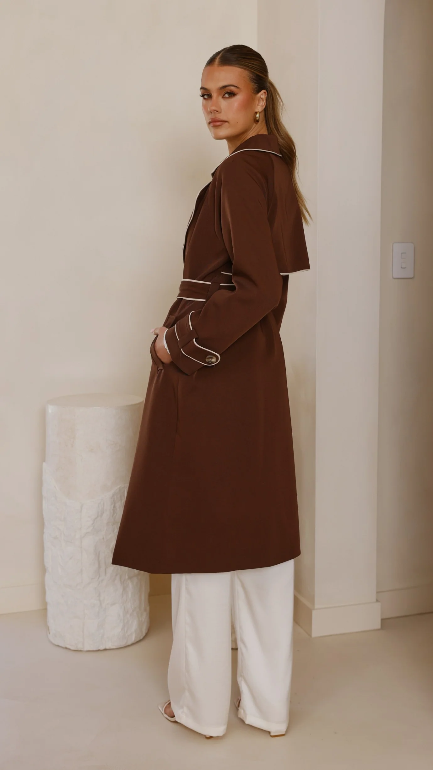 Blanca Trench Coat - Espresso - Image 5