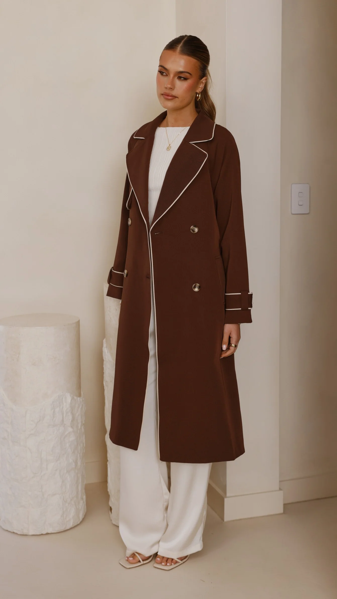Blanca Trench Coat - Espresso - Image 6