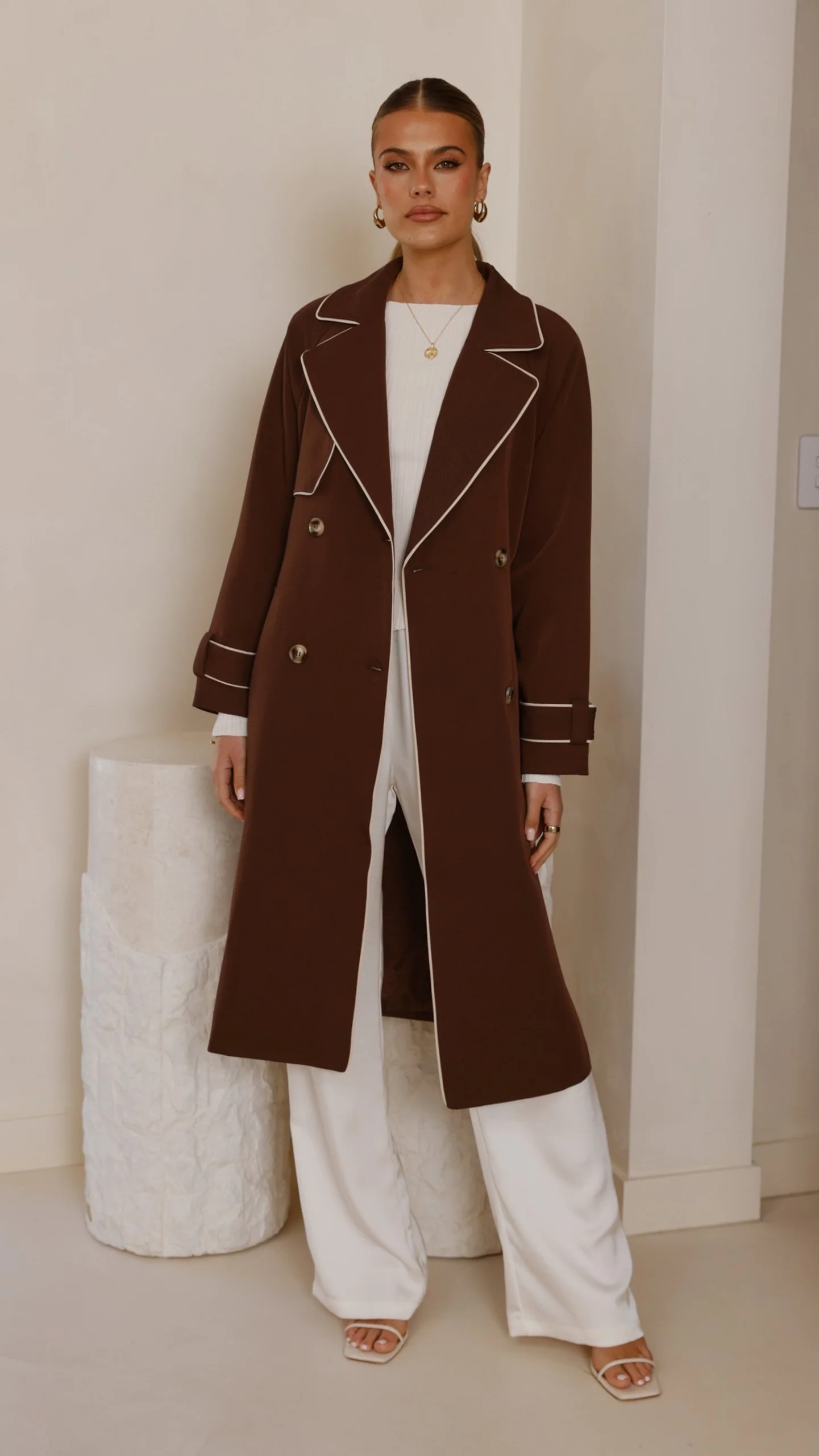 Blanca Trench Coat - Espresso - Image 7
