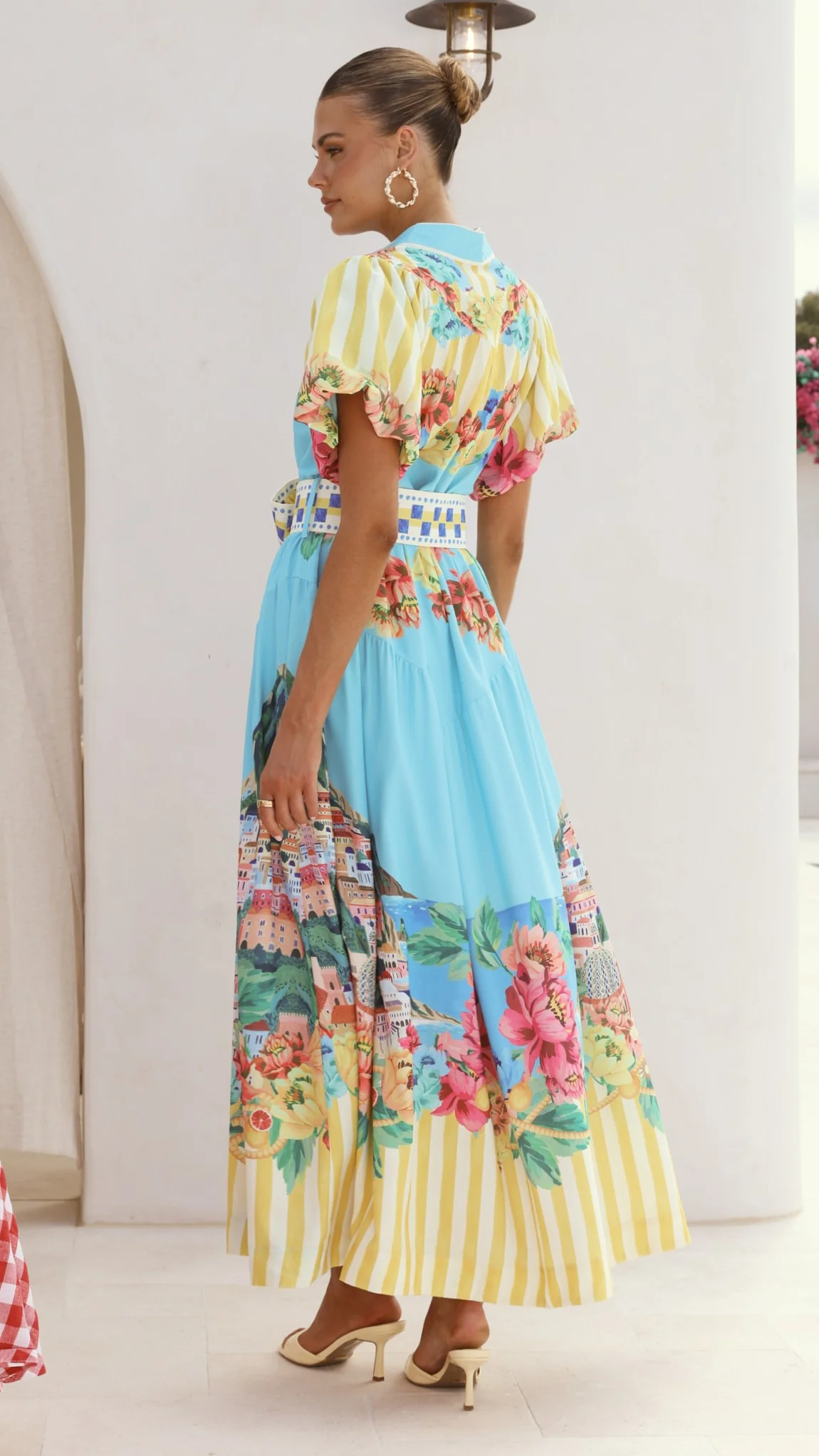 Bloom Maxi Dress - Positano Blue - Image 2