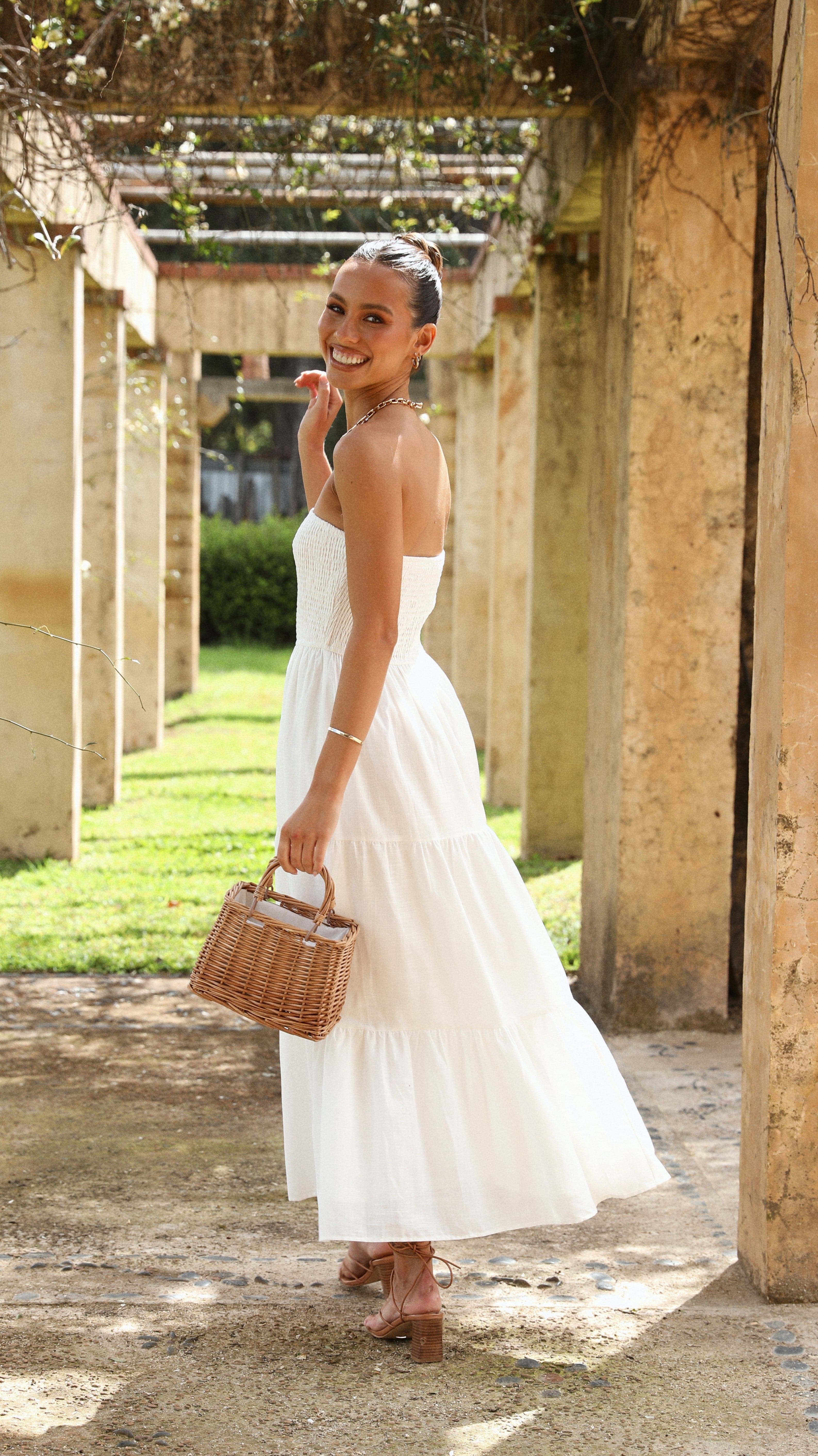 Brooke Maxi Dress - White - Image 5