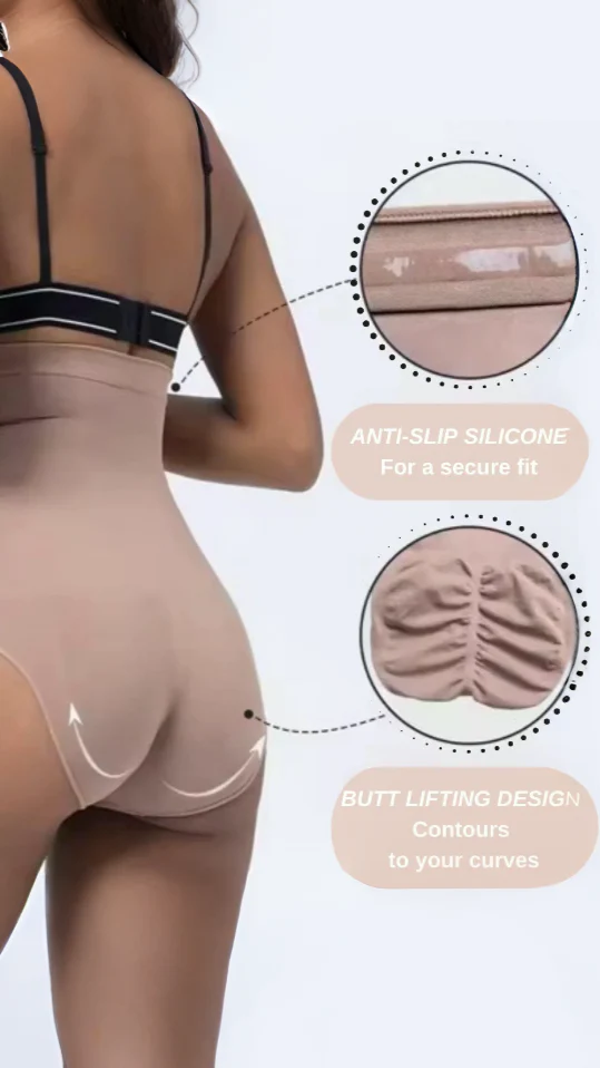 BZEZ Smoothing Sculpt High-Waisted Brief - Bare - Image 2