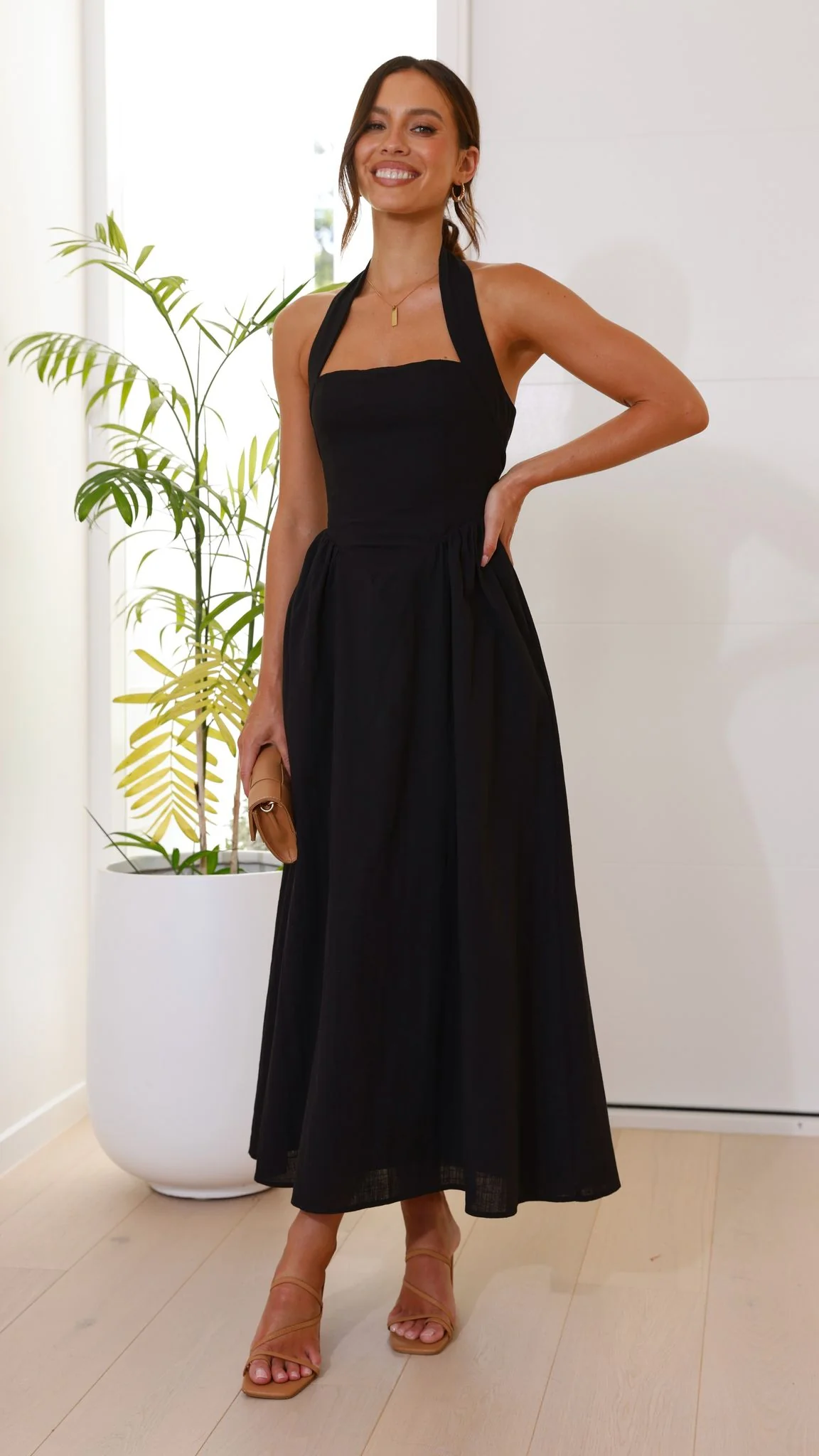 Caden Maxi Dress - Black - Image 5