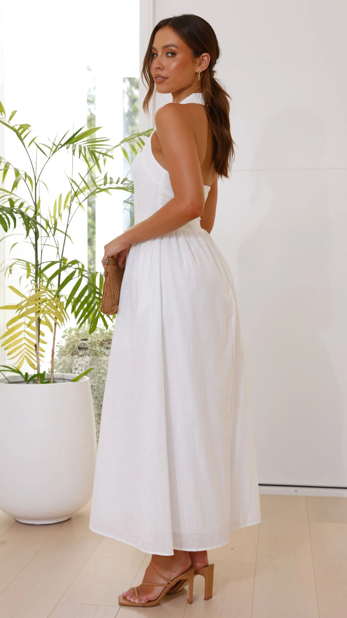 Caden Maxi Dress - White - Image 9