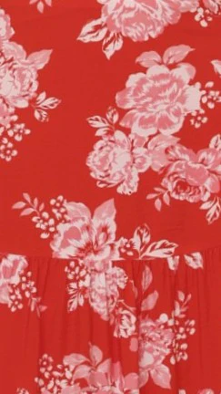 Calla Top and Maxi Skirt Set - Red Floral - Image 14
