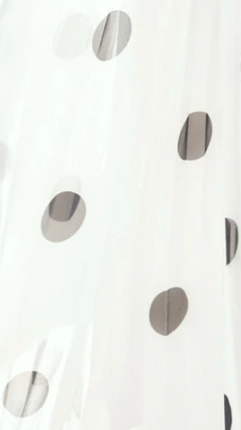 Cambree Peplum Top and Maxi Skirt Set - White / Black Polka Dot - Image 9