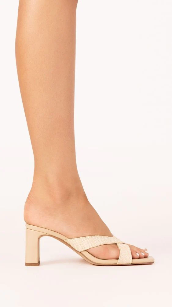 Camila Heel - Natural Raffia - Image 2