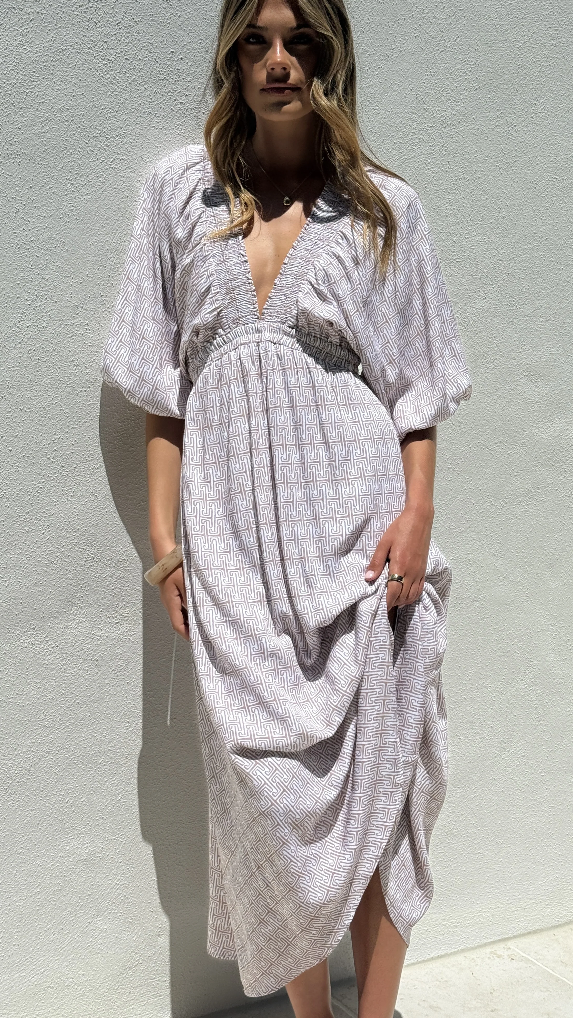 Camille Midi Dress - Atlas Print - Image 5