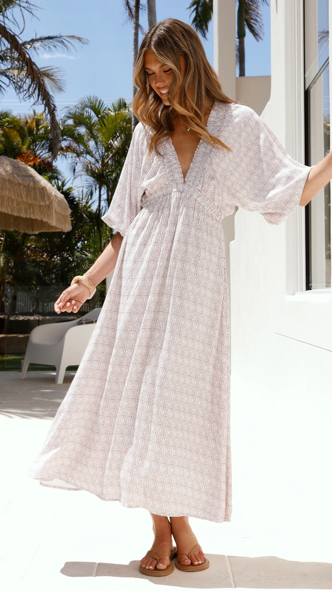 Camille Midi Dress - Atlas Print - Image 6