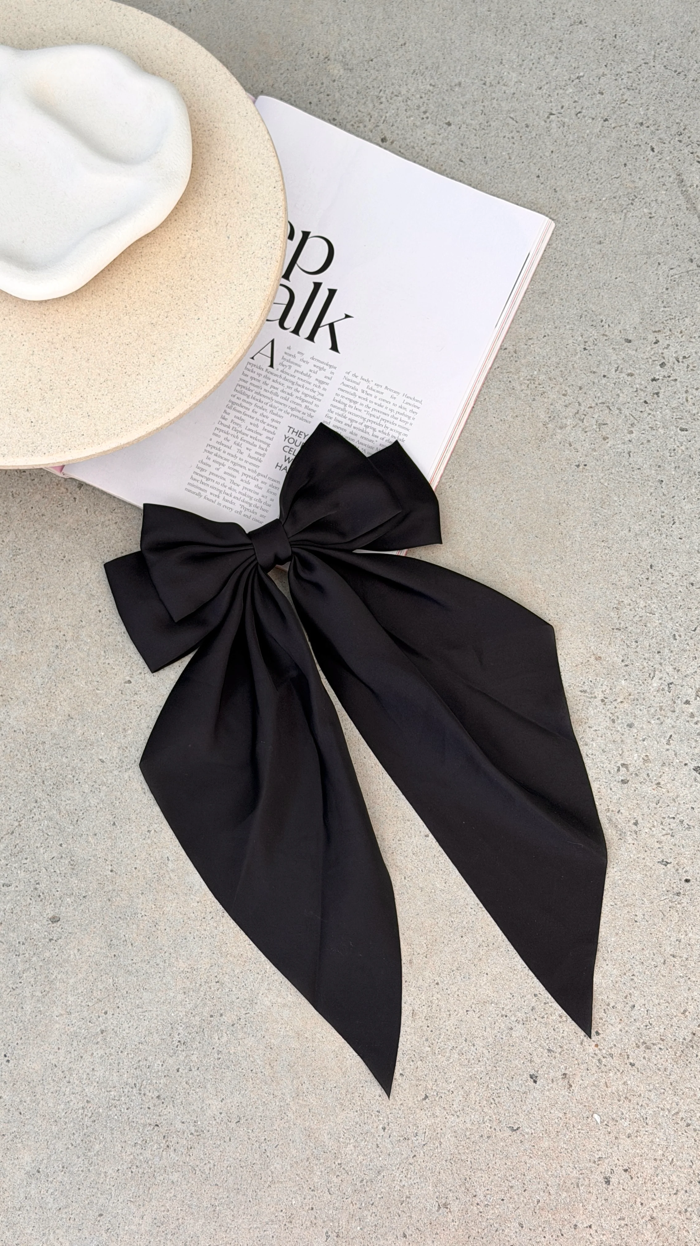 Cara Hair Bow - Black - Image 2