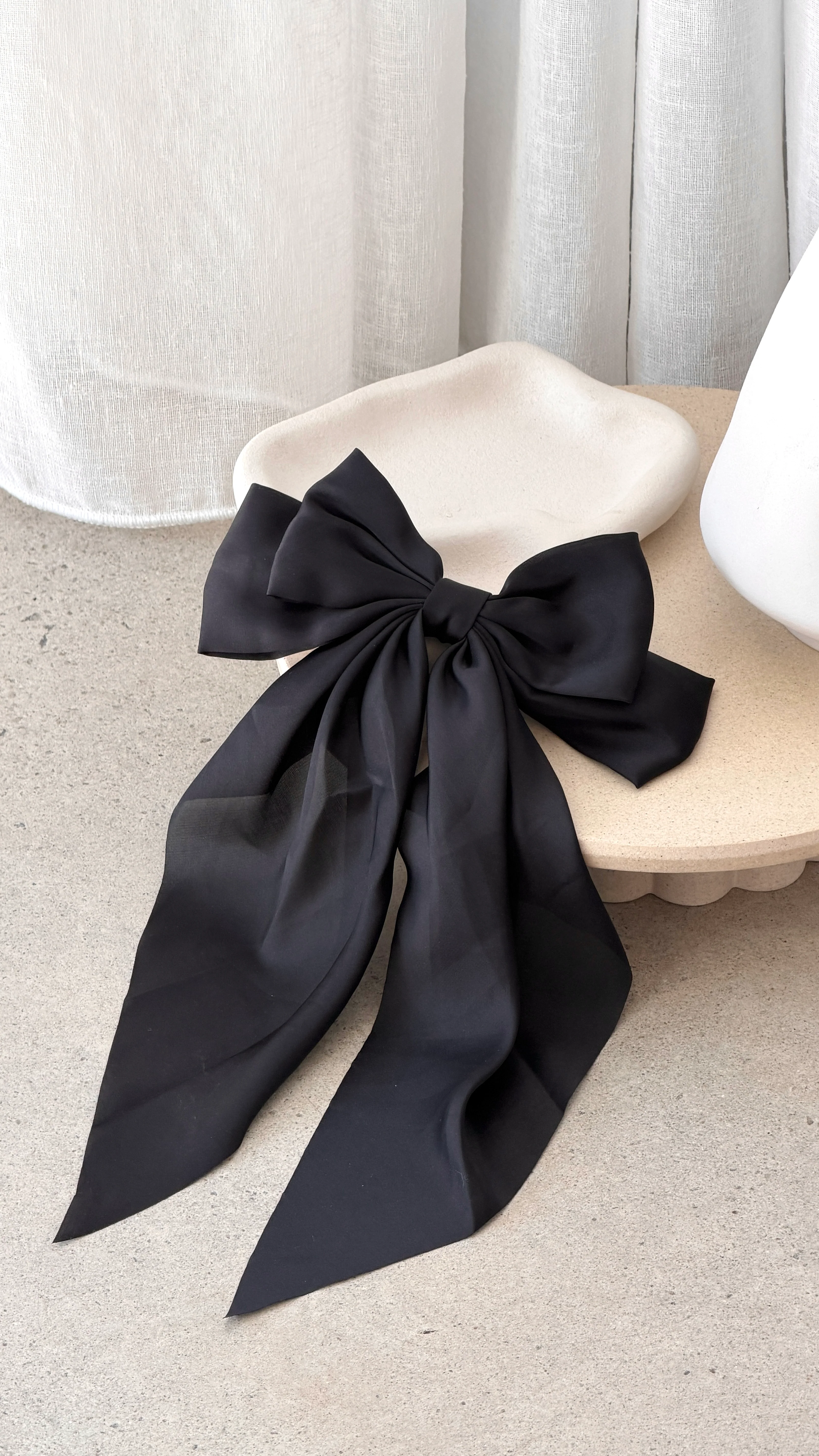 Cara Hair Bow - Black - Image 3
