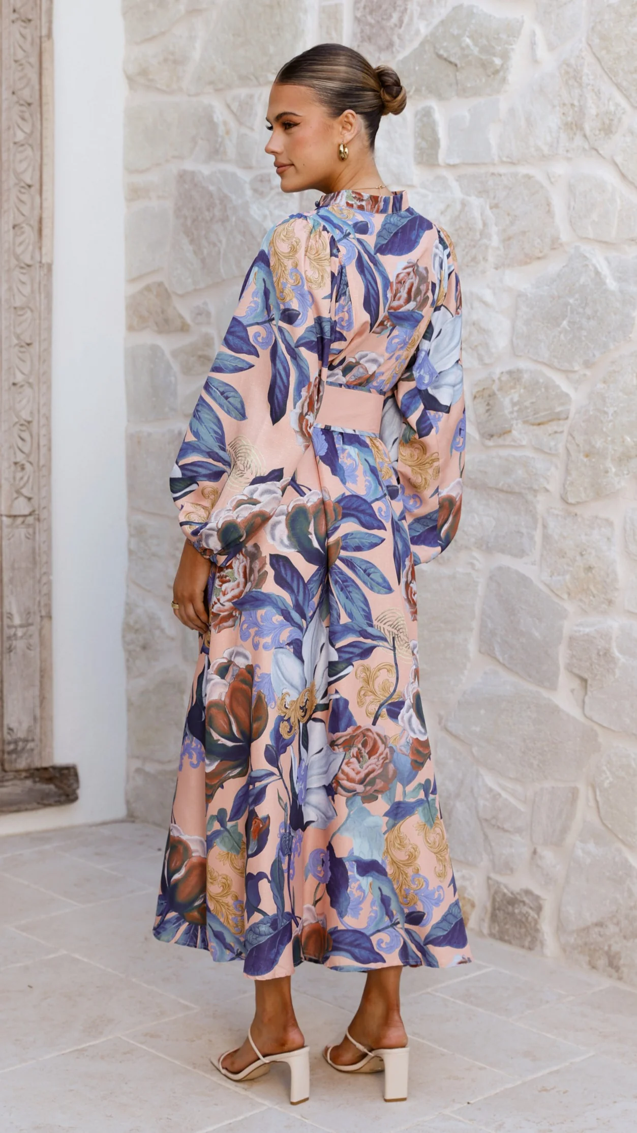 Carmal Long Sleeve Maxi Dress - Donatella Rosa - Image 2
