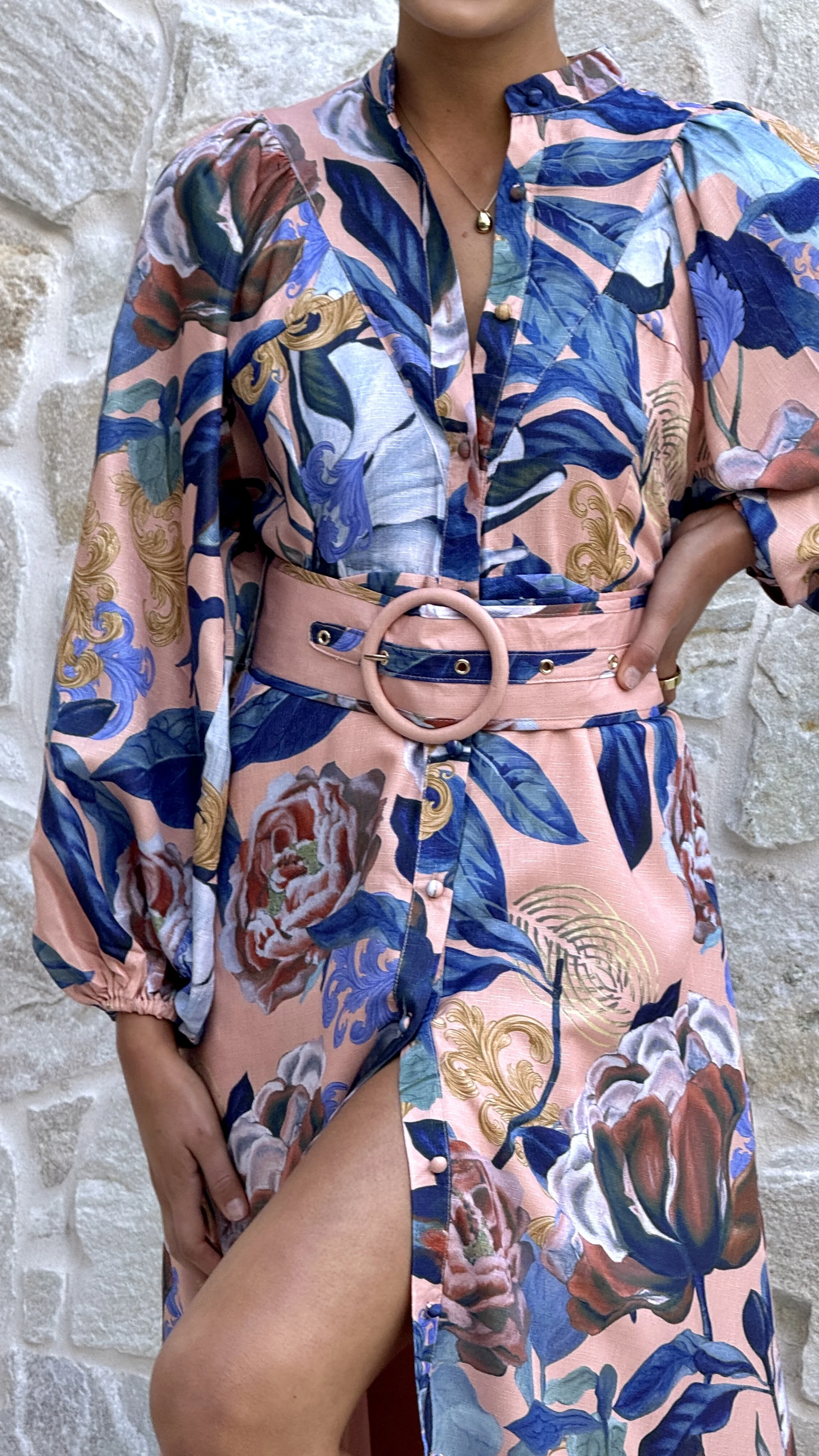 Carmal Long Sleeve Maxi Dress - Donatella Rosa - Image 5