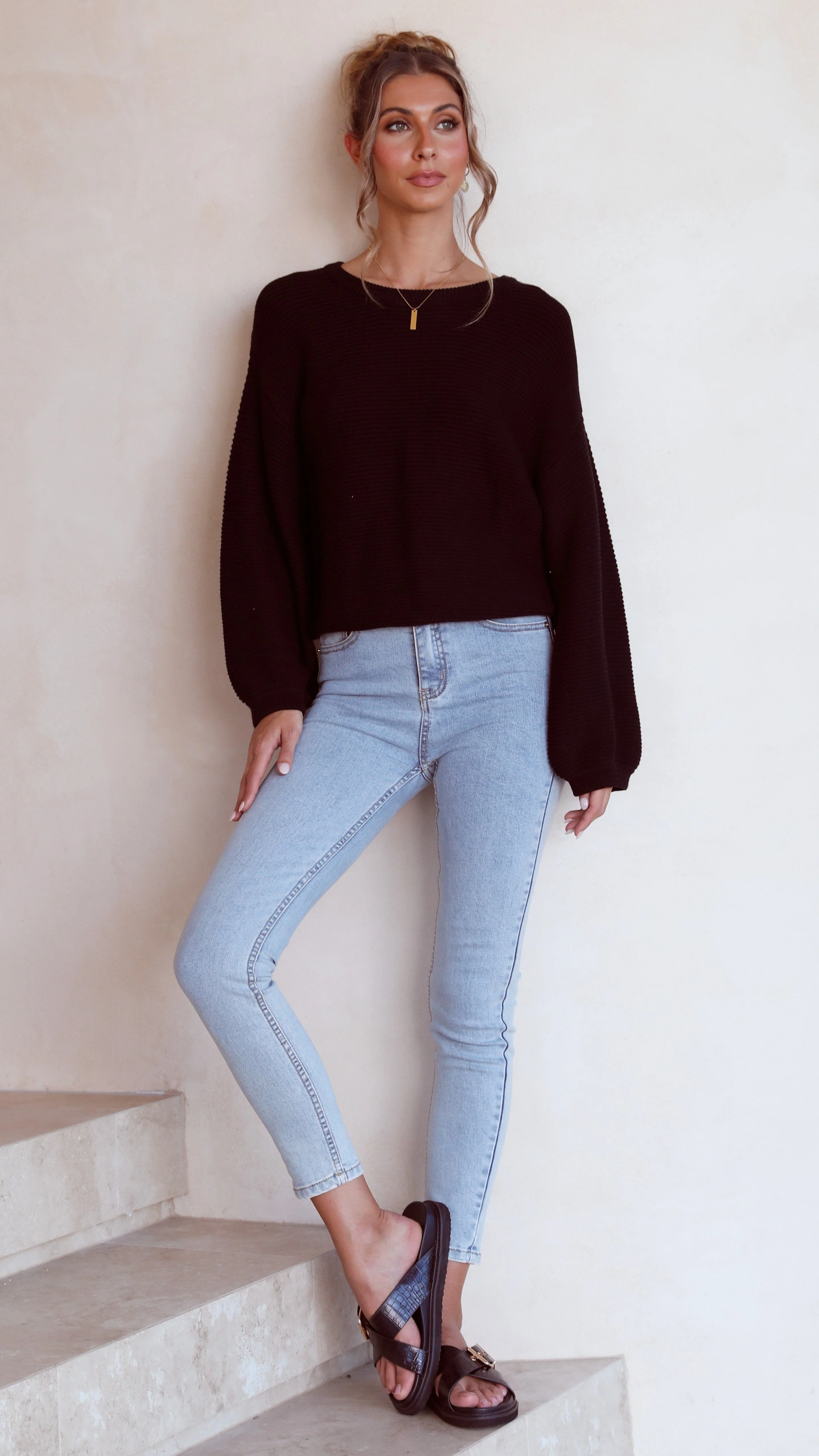 Carmel Knit - Black - Image 14