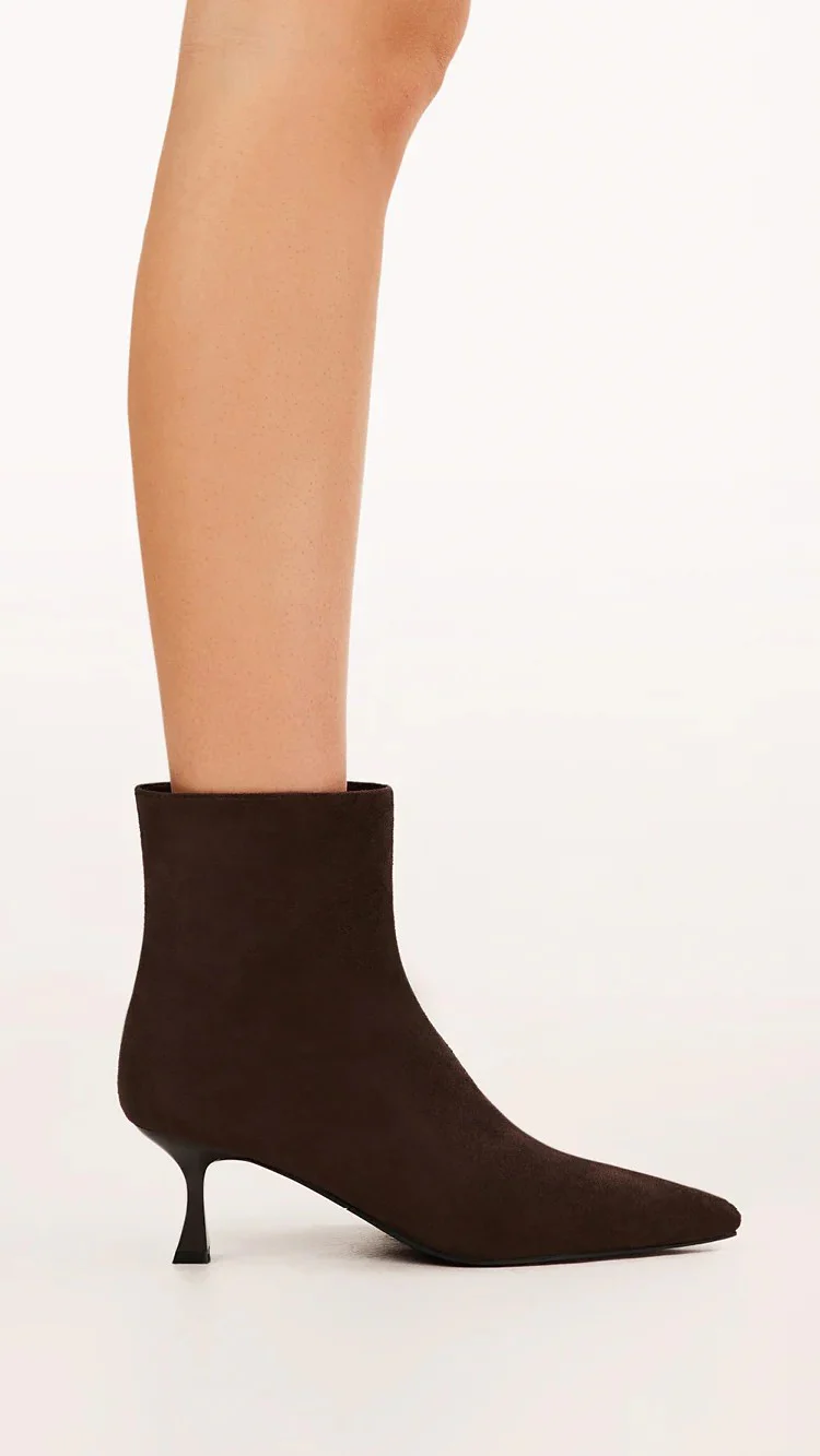 Carmella Boots - Dark Cacao Suede - Image 3