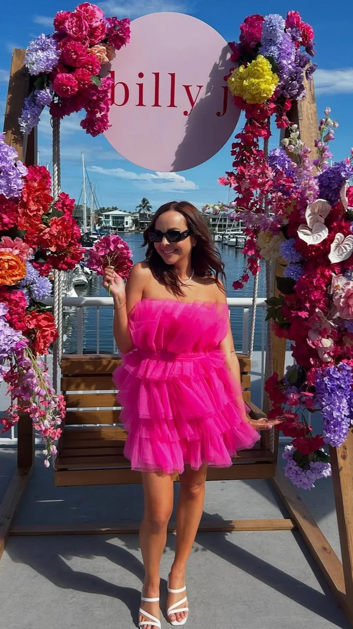 Carrie Mini Dress - Hot Pink - Image 10