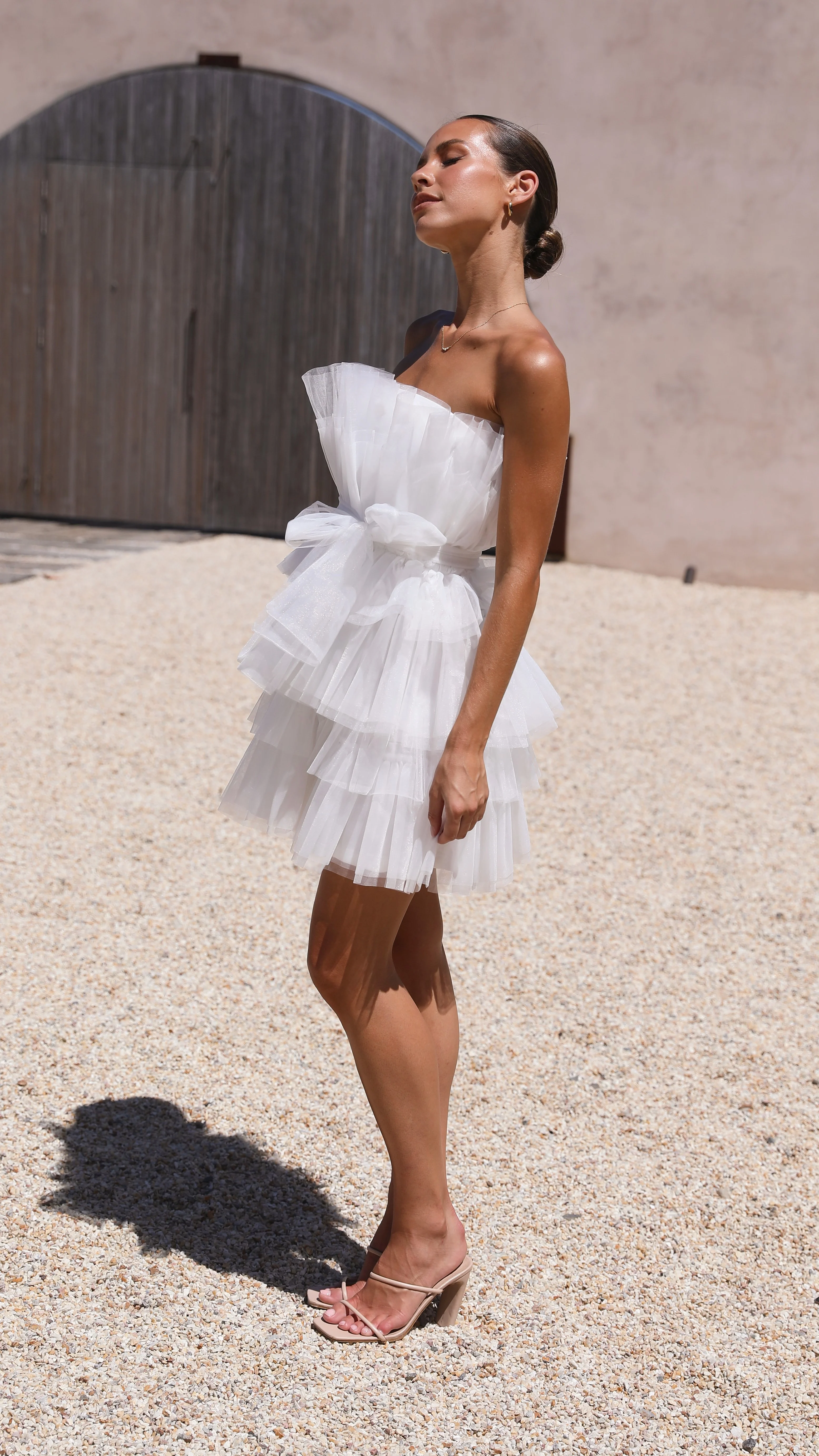 Carrie Mini Dress - White - Image 17