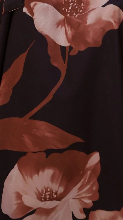 Carson Maxi Dress - Black/Wine Floral - Image 11