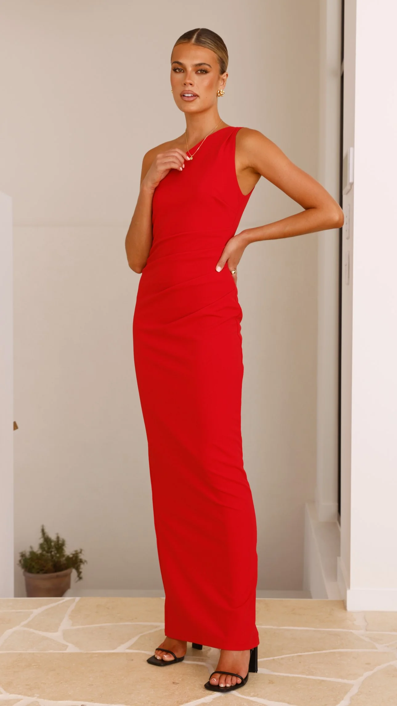 Cataleya Maxi Dress - Red - Image 9