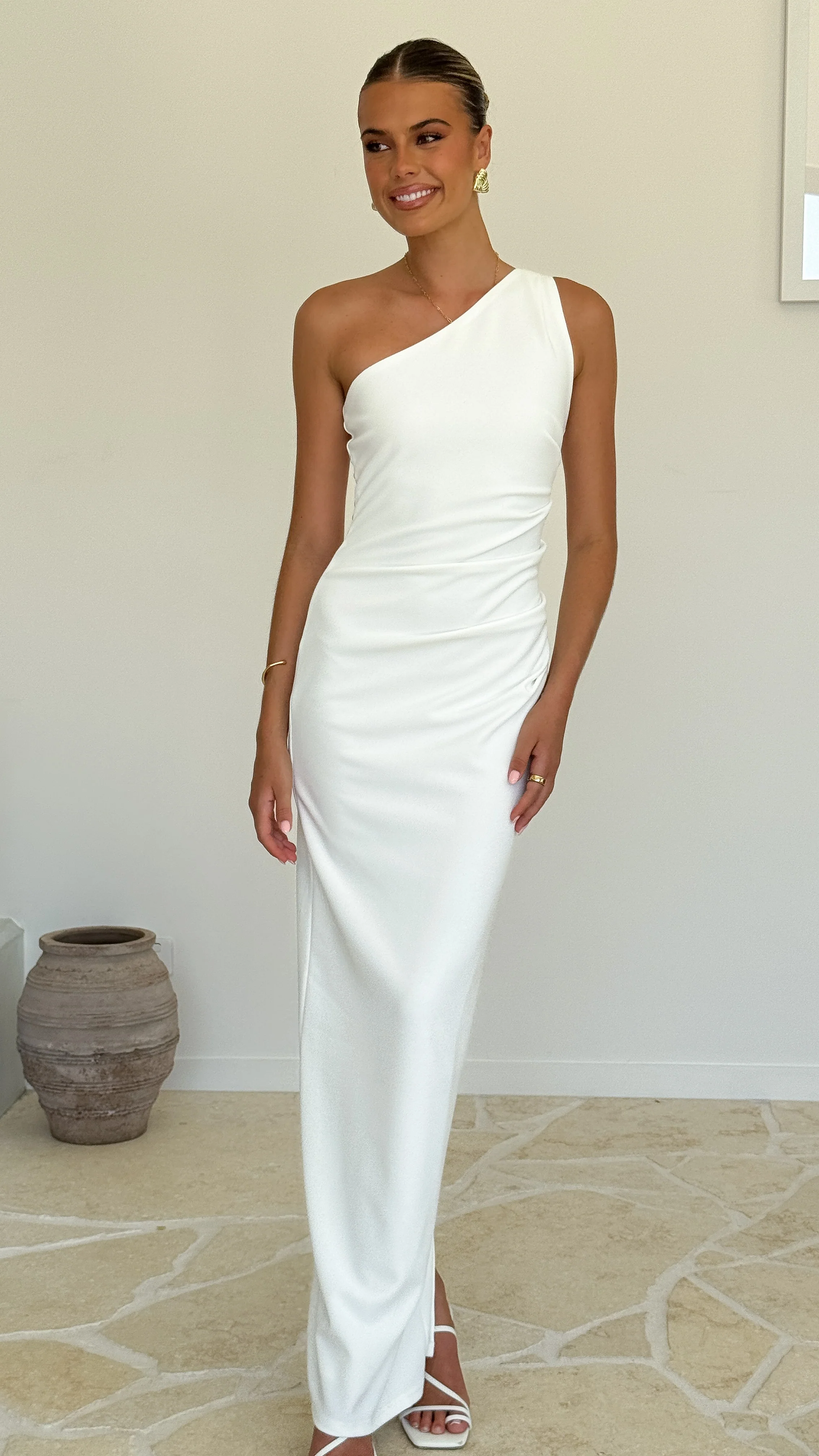 Cataleya Maxi Dress - White - Image 4