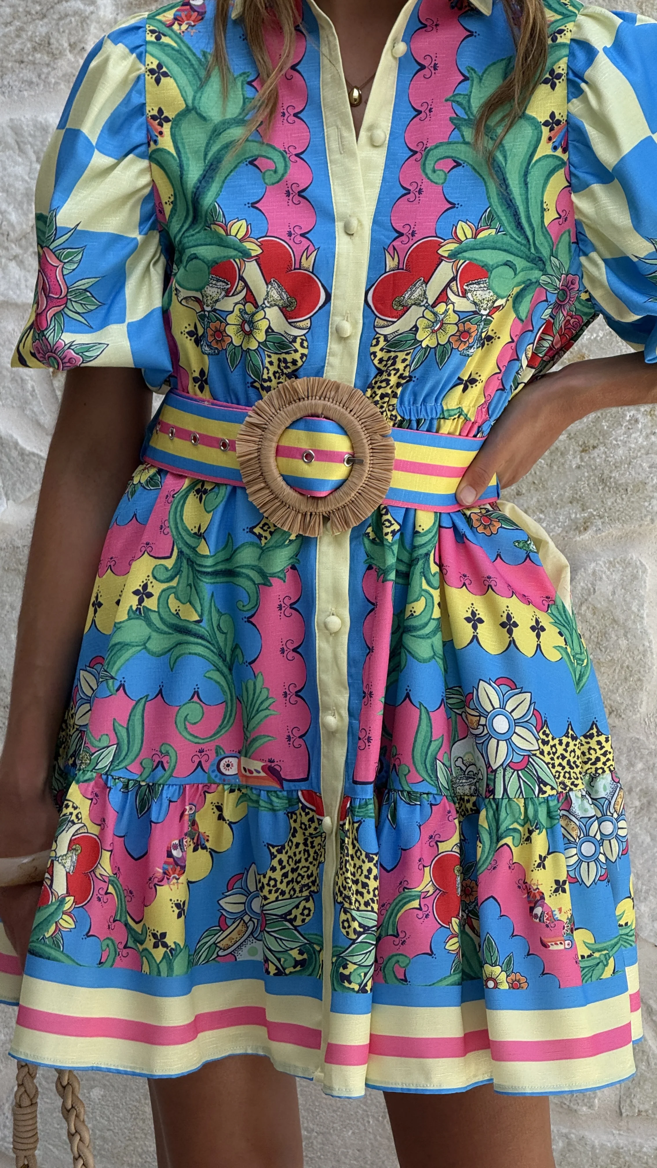 Celene Mini Dress - Tropical Rio - Image 4
