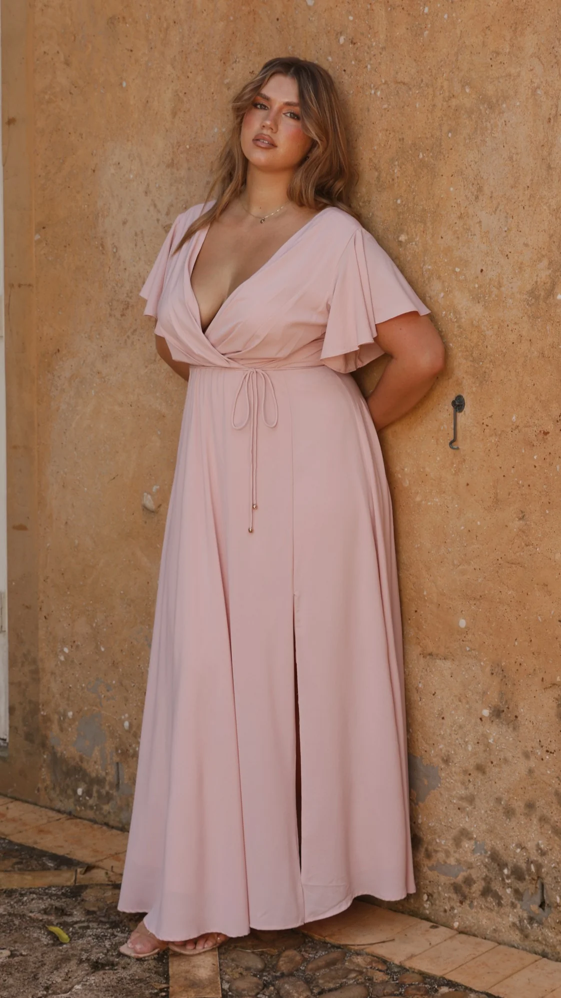Charlize Maxi Dress - Dusty Pink - Image 12