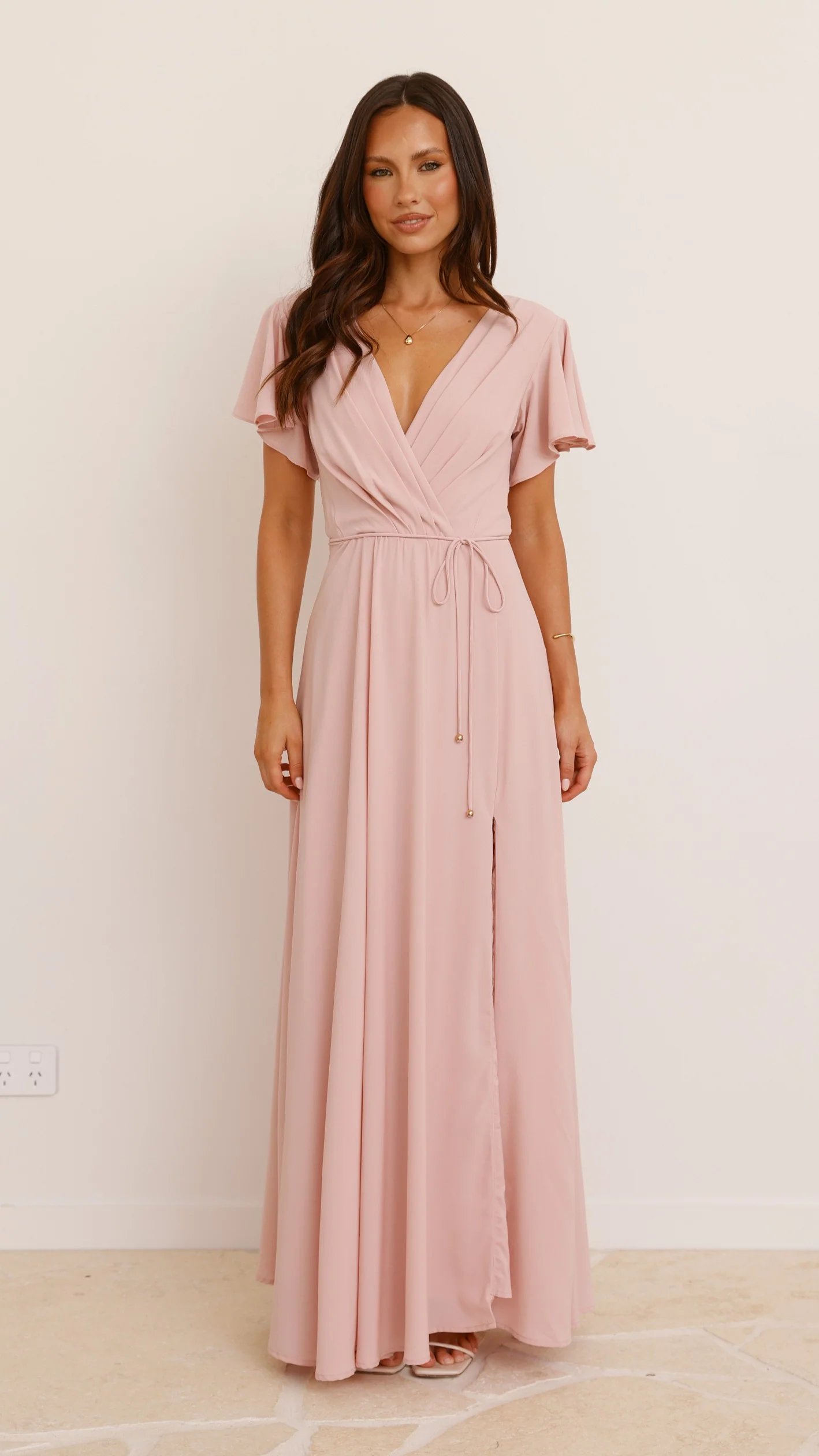 Charlize Maxi Dress - Dusty Pink - Image 16