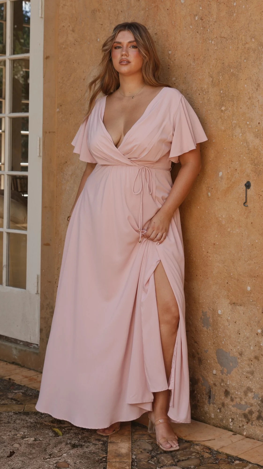 Charlize Maxi Dress - Dusty Pink - Image 2