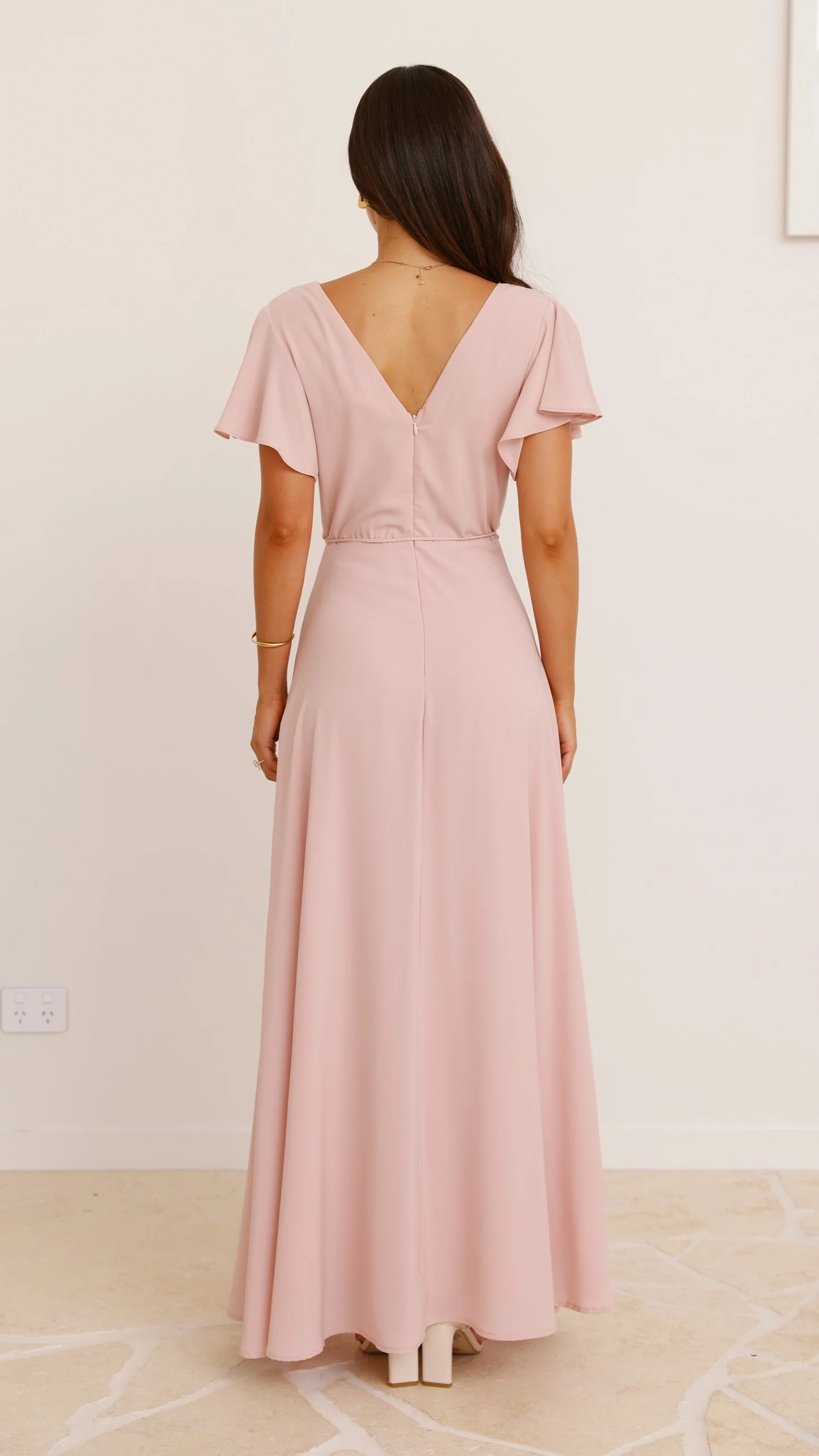 Charlize Maxi Dress - Dusty Pink - Image 4