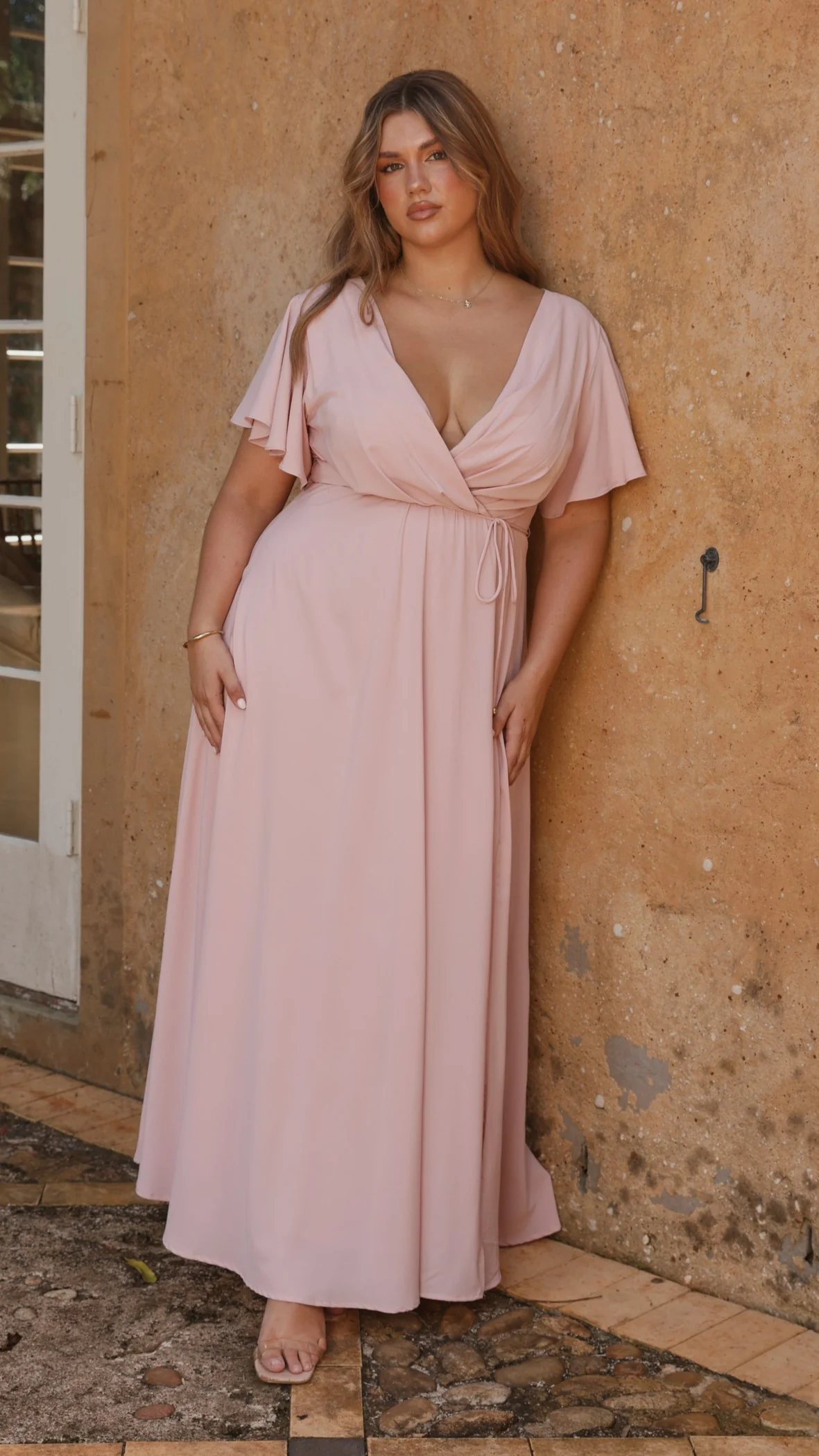 Charlize Maxi Dress - Dusty Pink - Image 6
