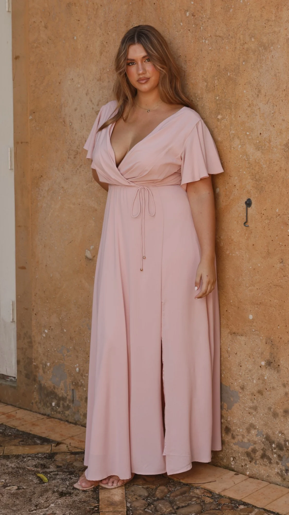 Charlize Maxi Dress - Dusty Pink - Image 8
