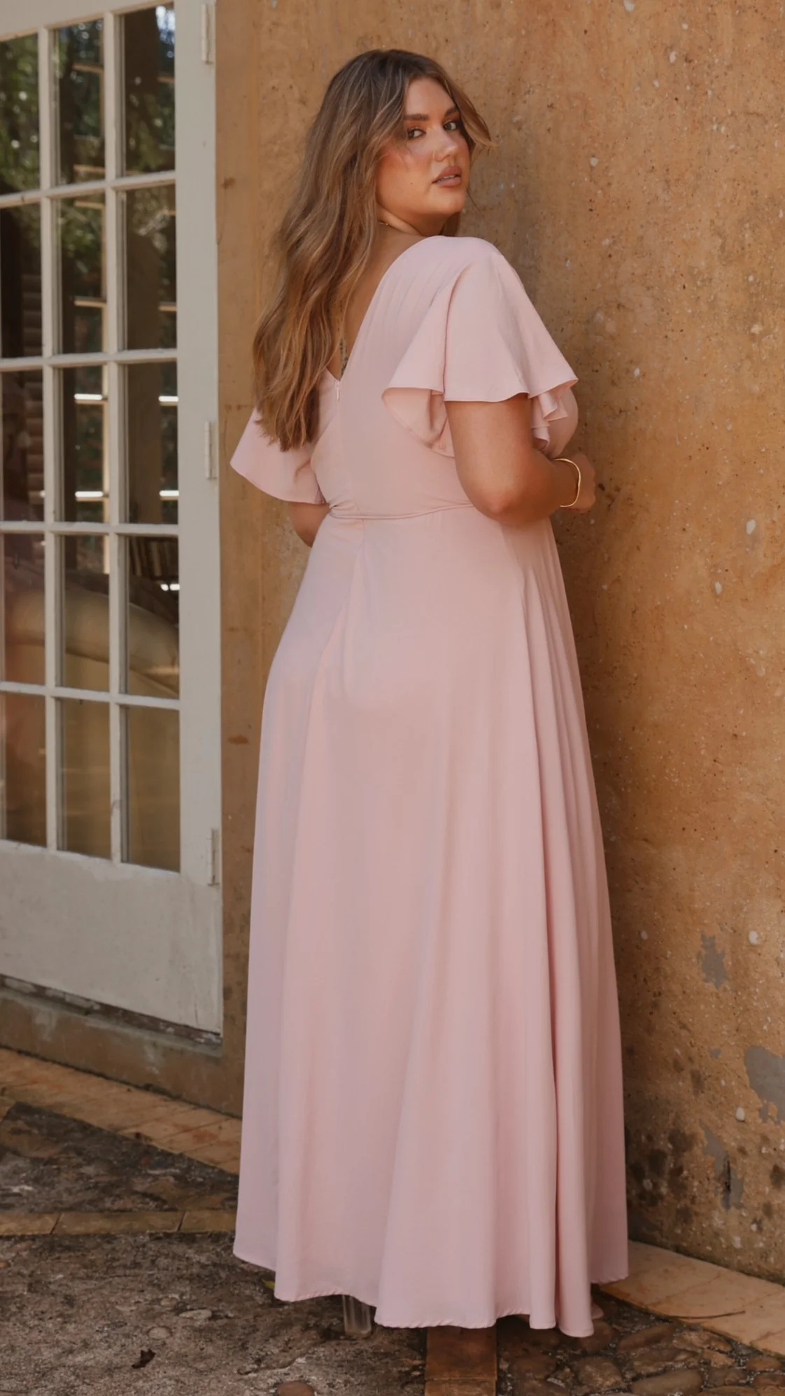 Charlize Maxi Dress - Dusty Pink - Image 9