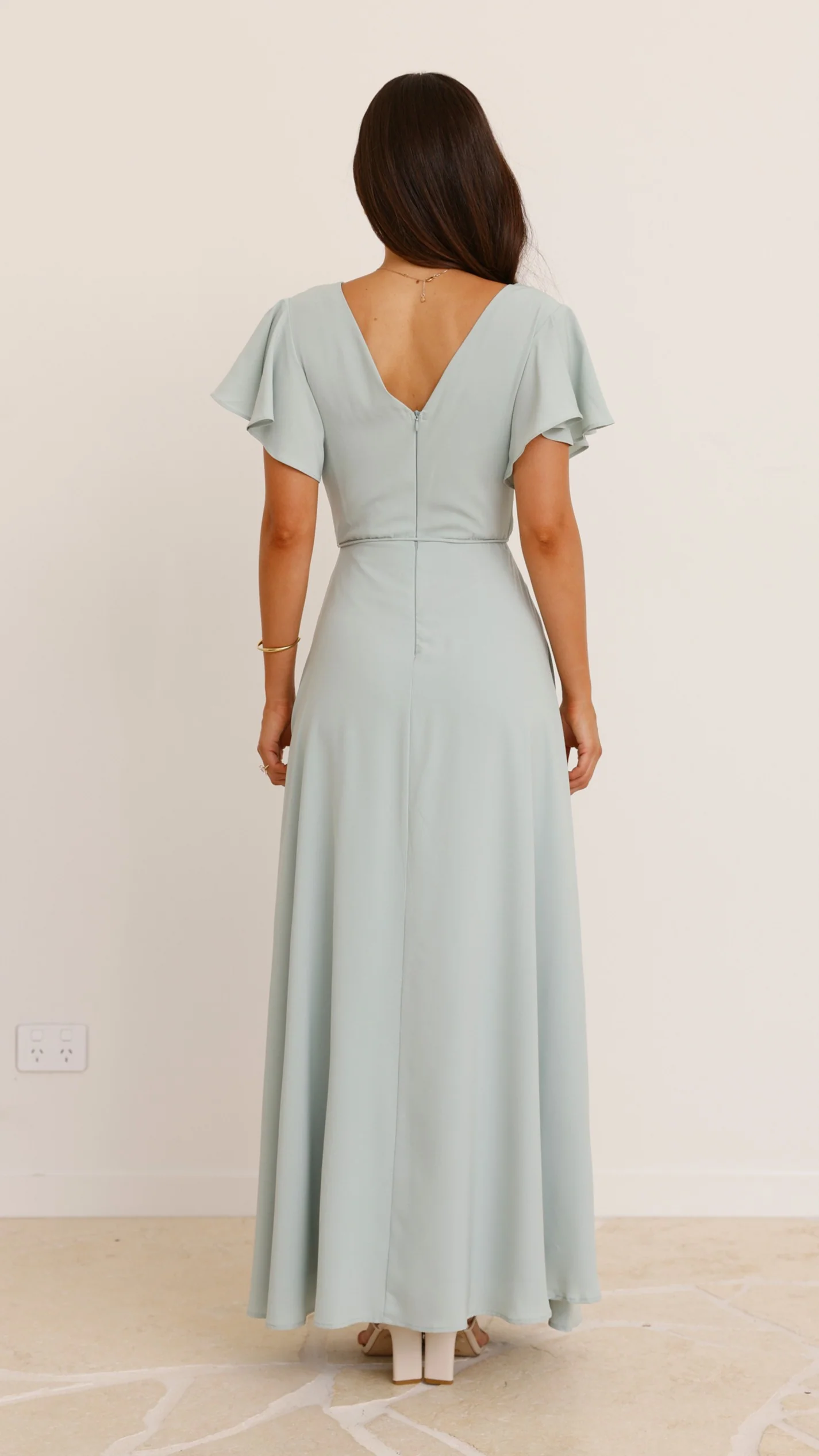Charlize Maxi Dress - Sage - Image 2