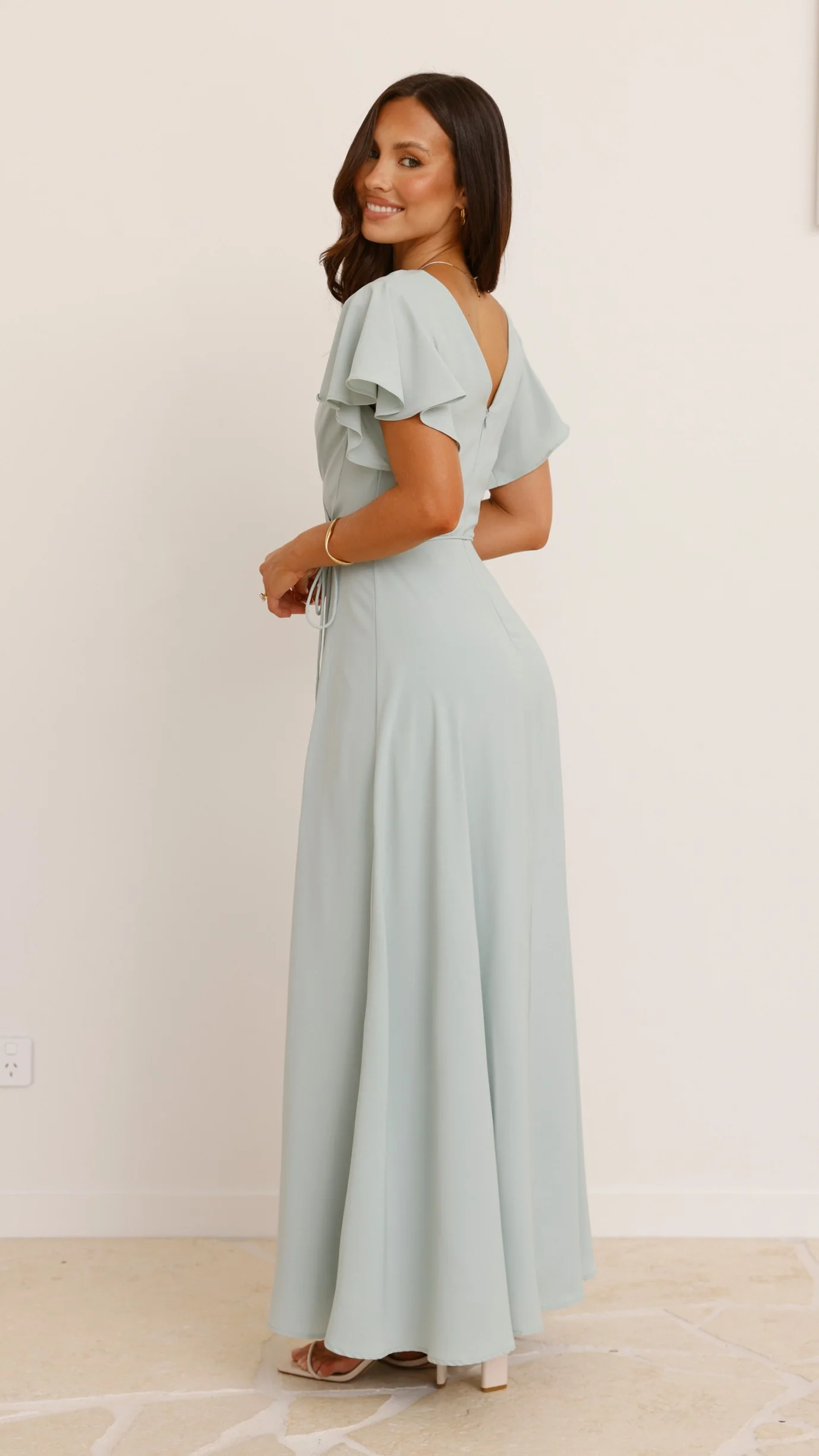 Charlize Maxi Dress - Sage - Image 7