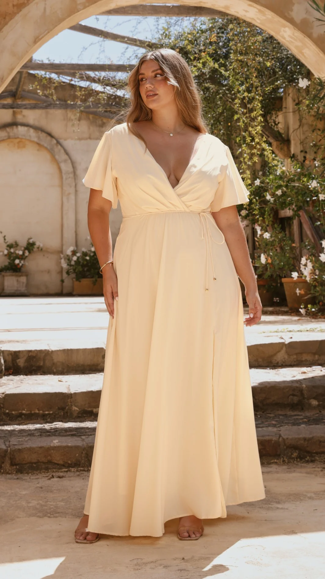 Charlize Maxi Dress - Yellow - Image 12