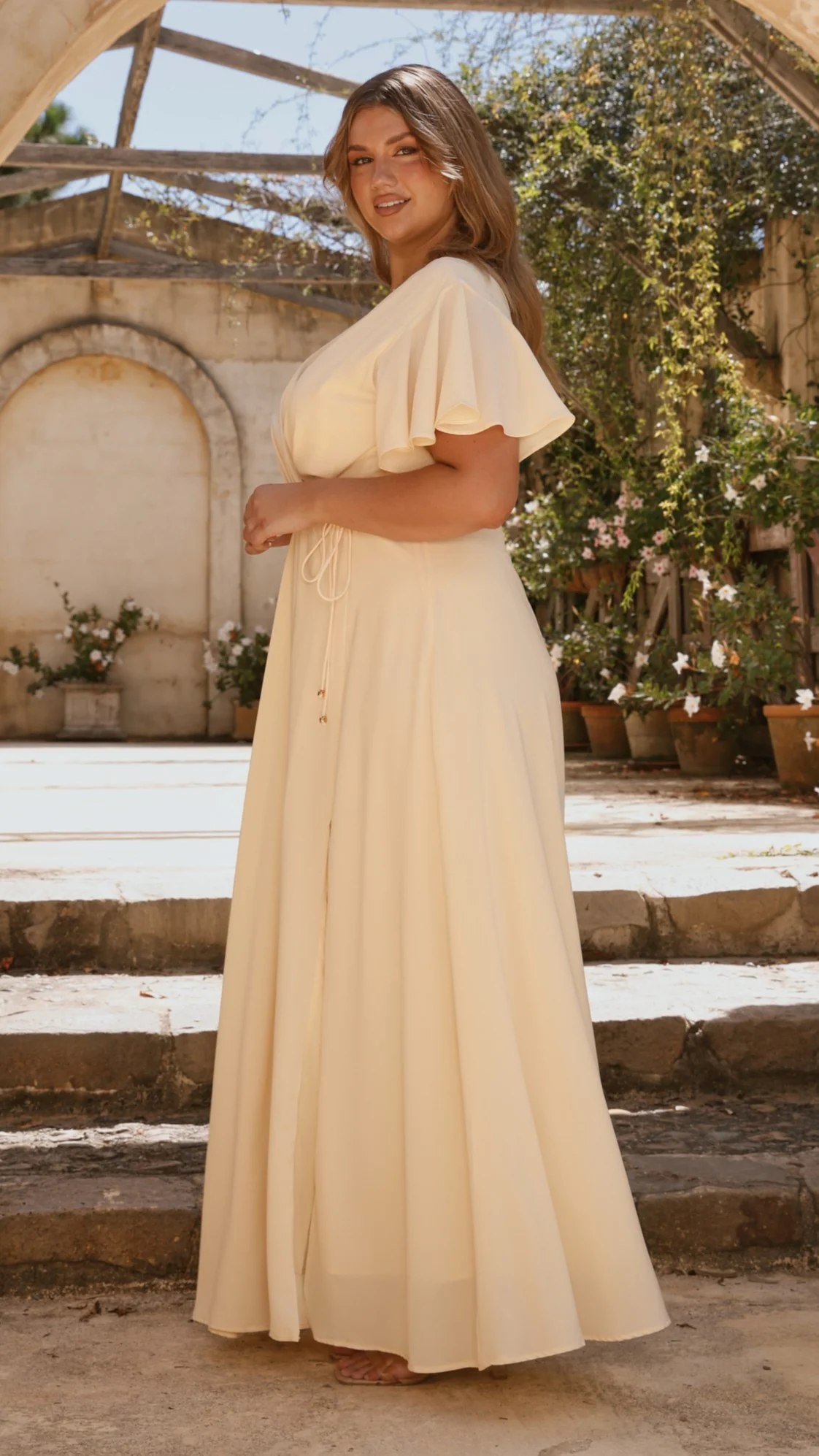 Charlize Maxi Dress - Yellow - Image 9