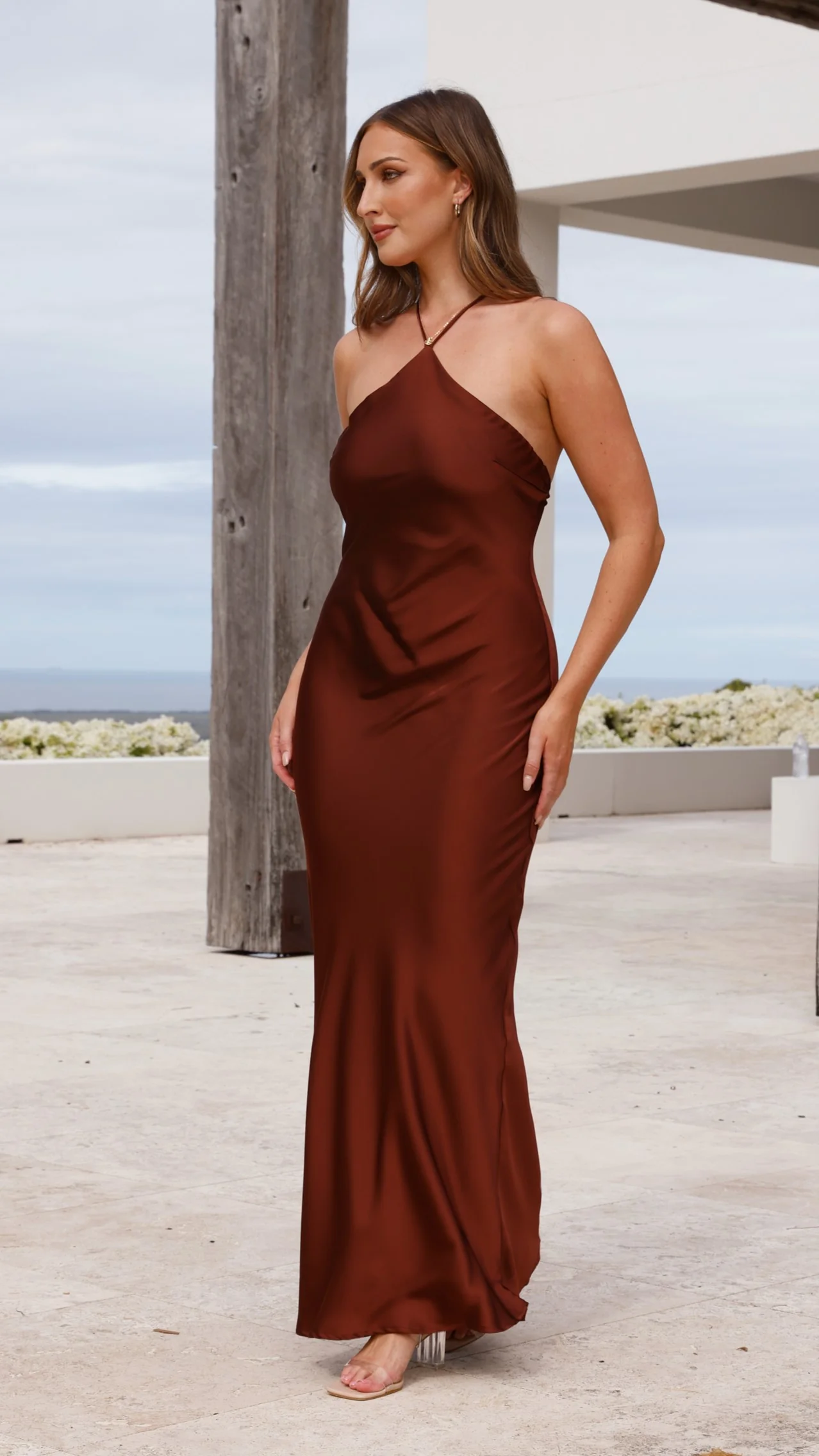 Chiara Maxi Dress - Brown - Image 14