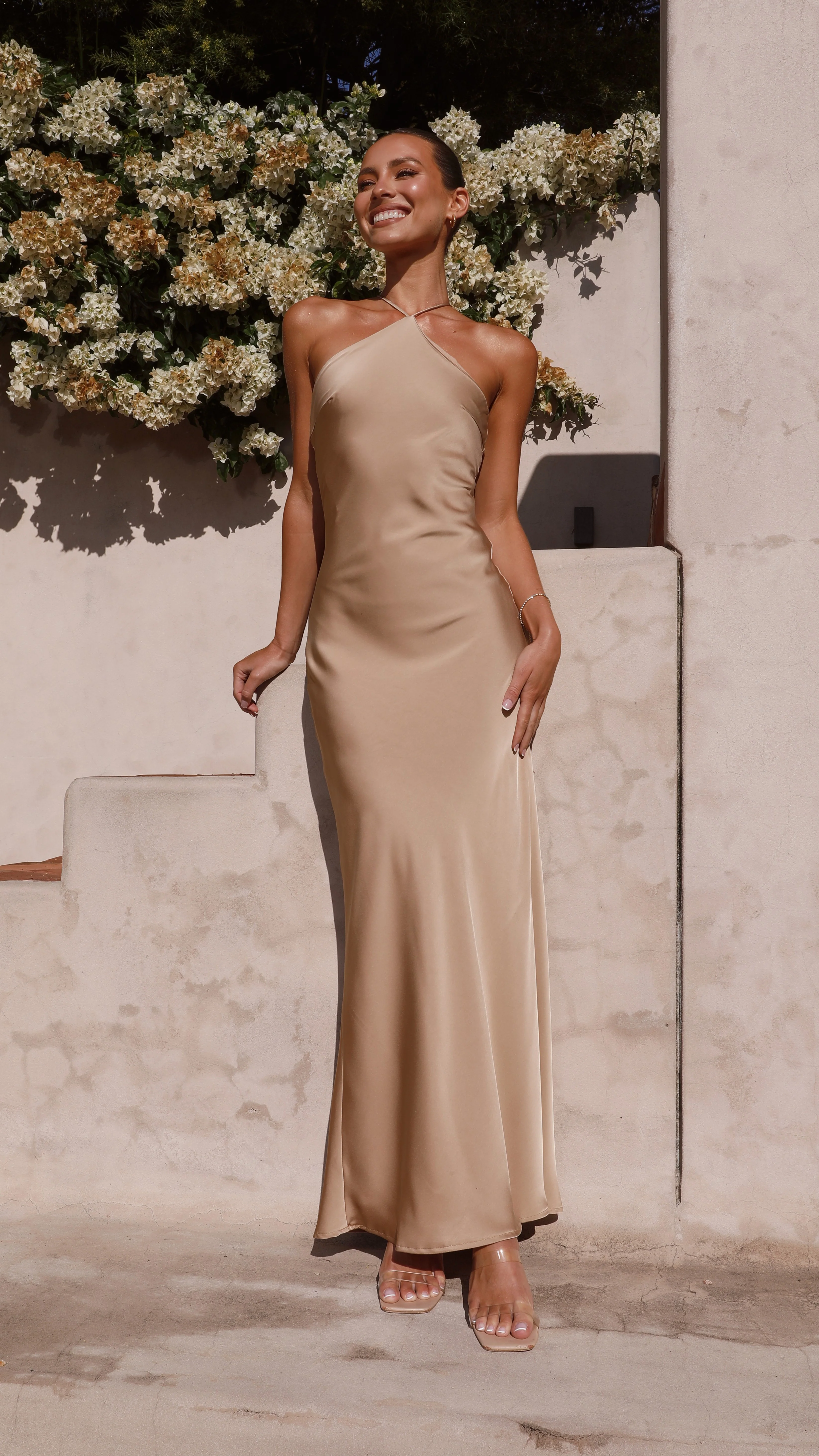 Chiara Maxi Dress - Latte - Image 13