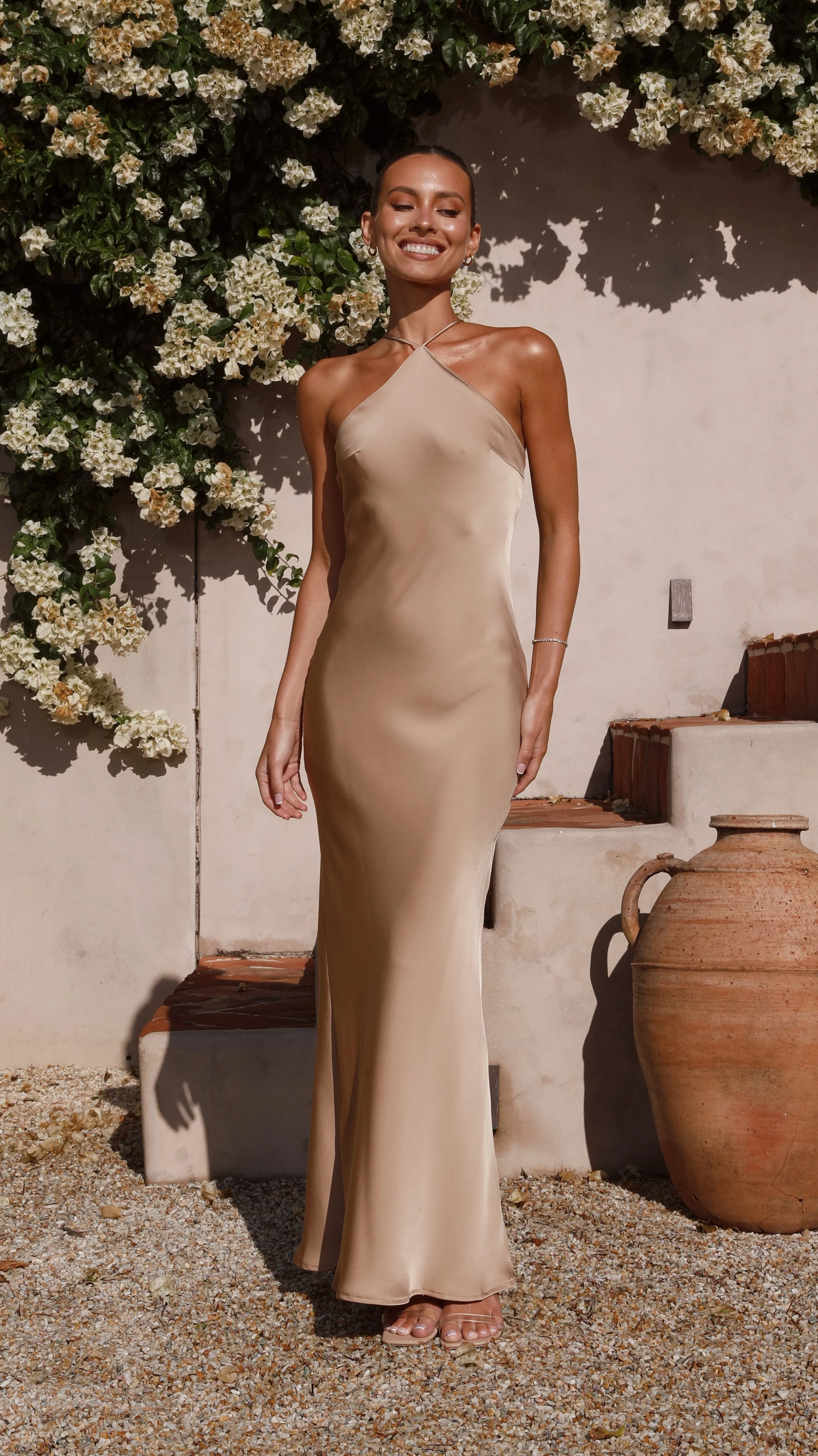 Chiara Maxi Dress - Latte - Image 17