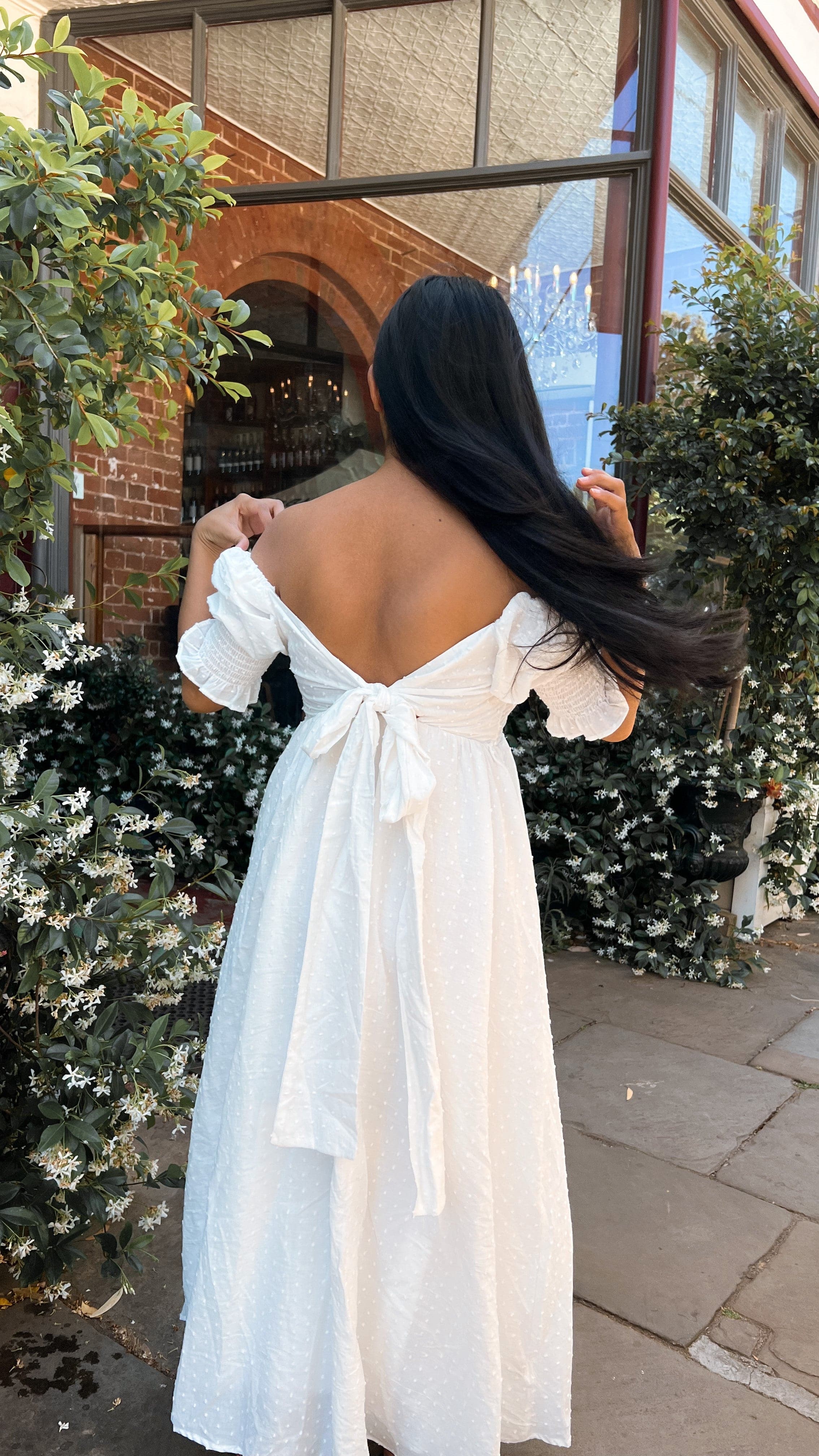 Cierra Midi Dress - White - Image 33