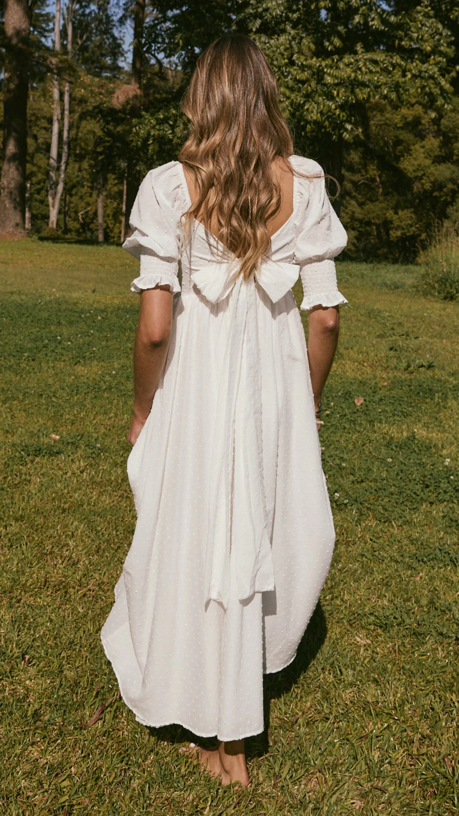 Cierra Midi Dress - White - Image 4