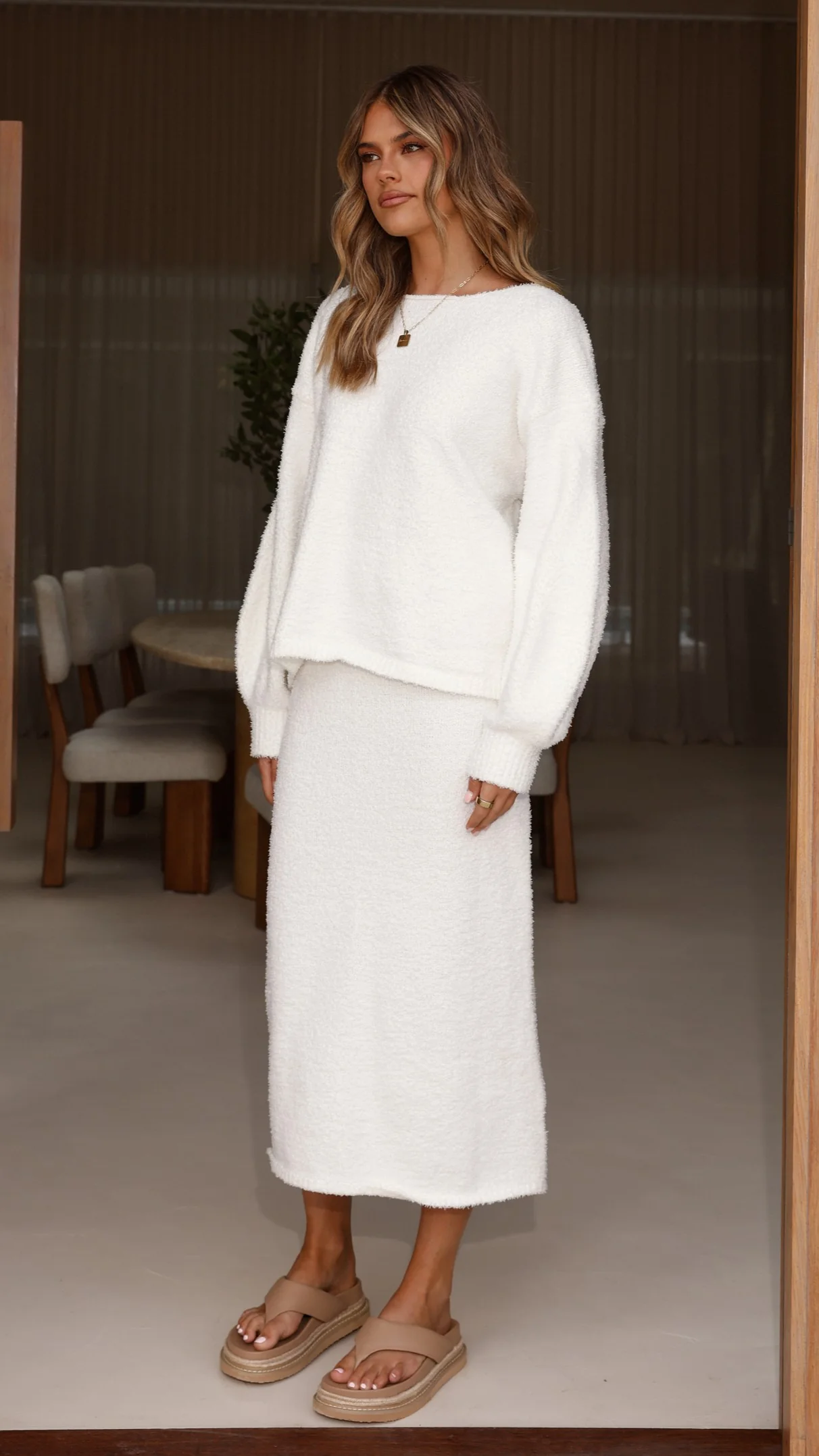 Cohen Knit Jumper - Off White - Image 3