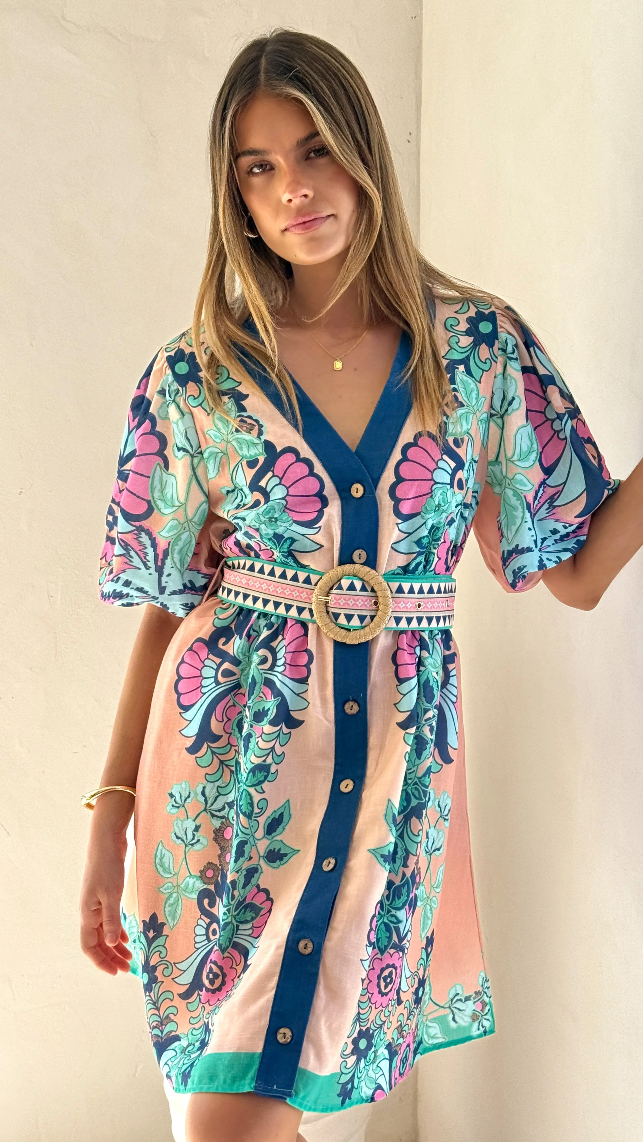 Dali Mini Dress - Island Bloom Pink - Image 4