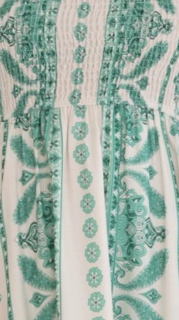 Danica Mini Dress - Green Aztec - Image 7