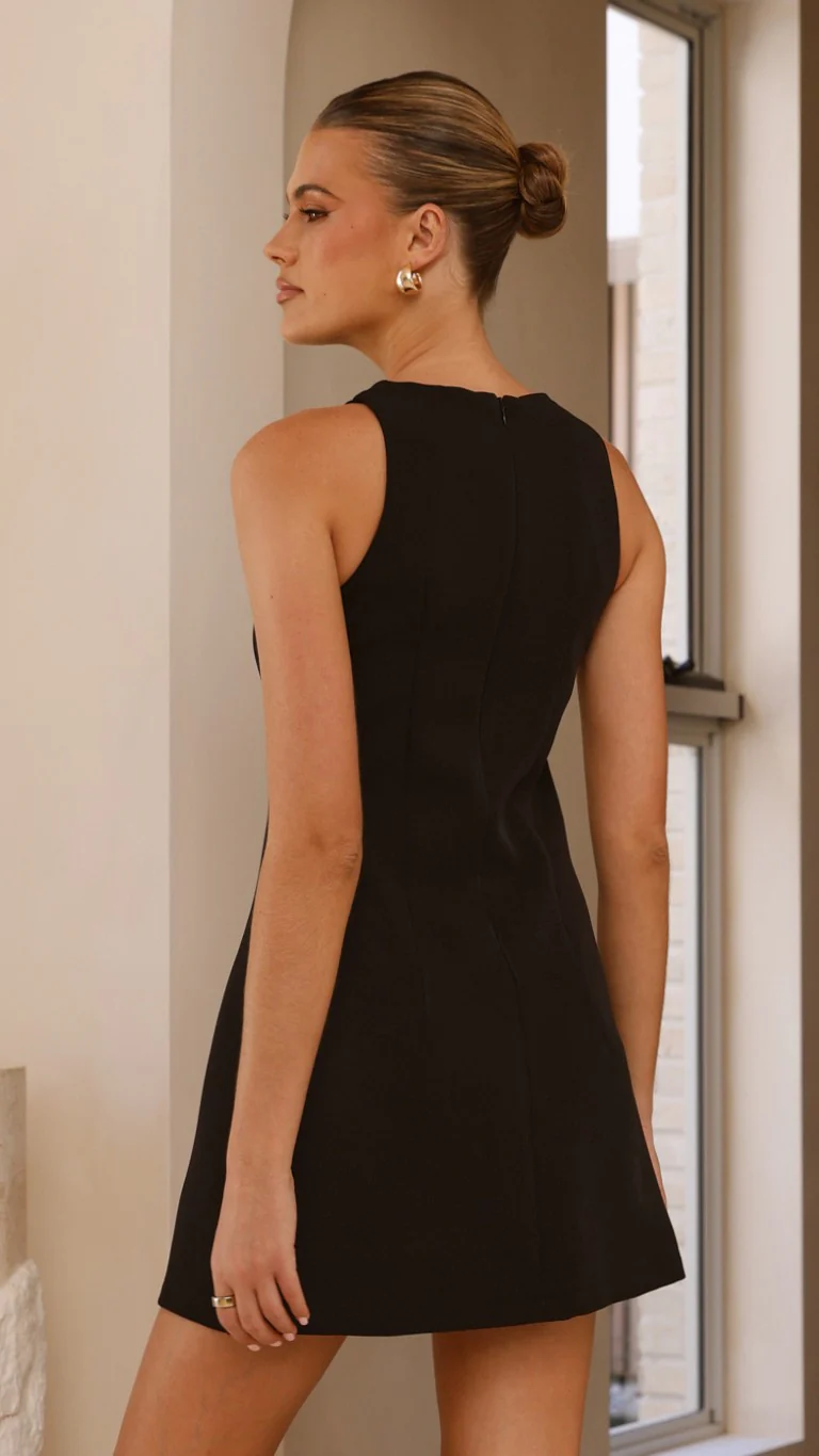 Daray Mini Dress - Black / Star - Image 2