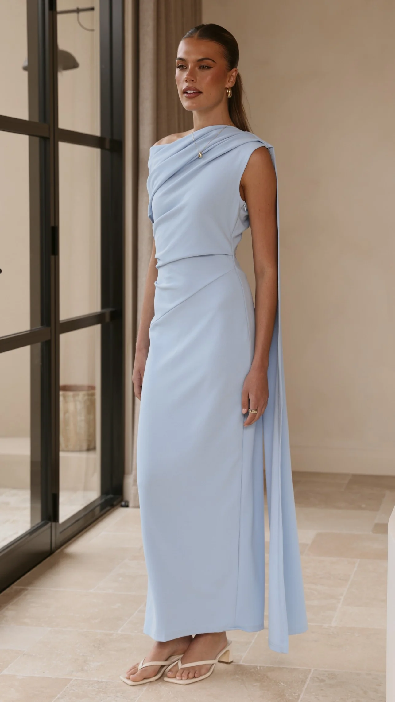 Delilah Maxi Dress - Blue - Image 7
