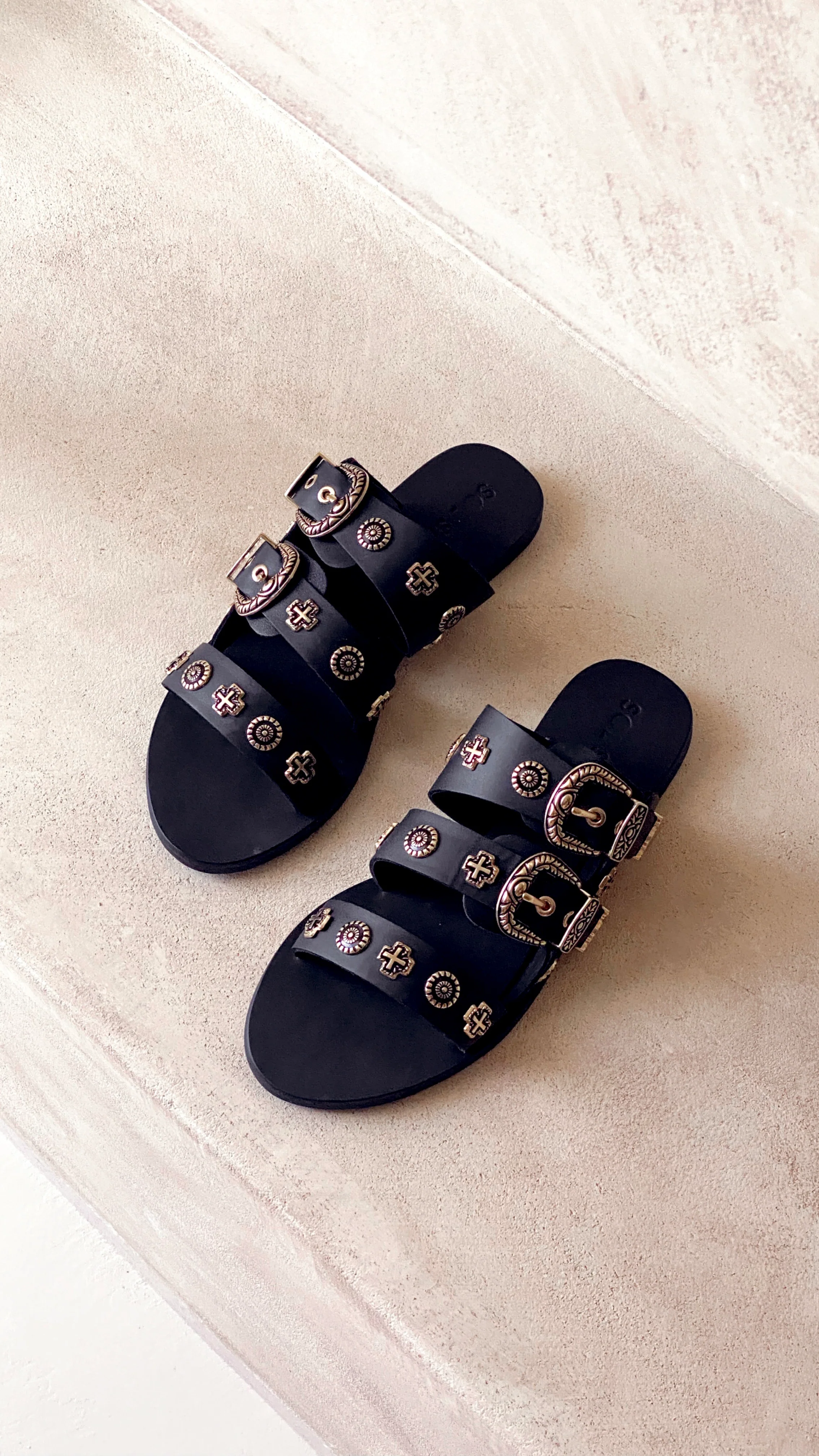 Sol Sana Eastwood Slide - Black/Gold - Image 8
