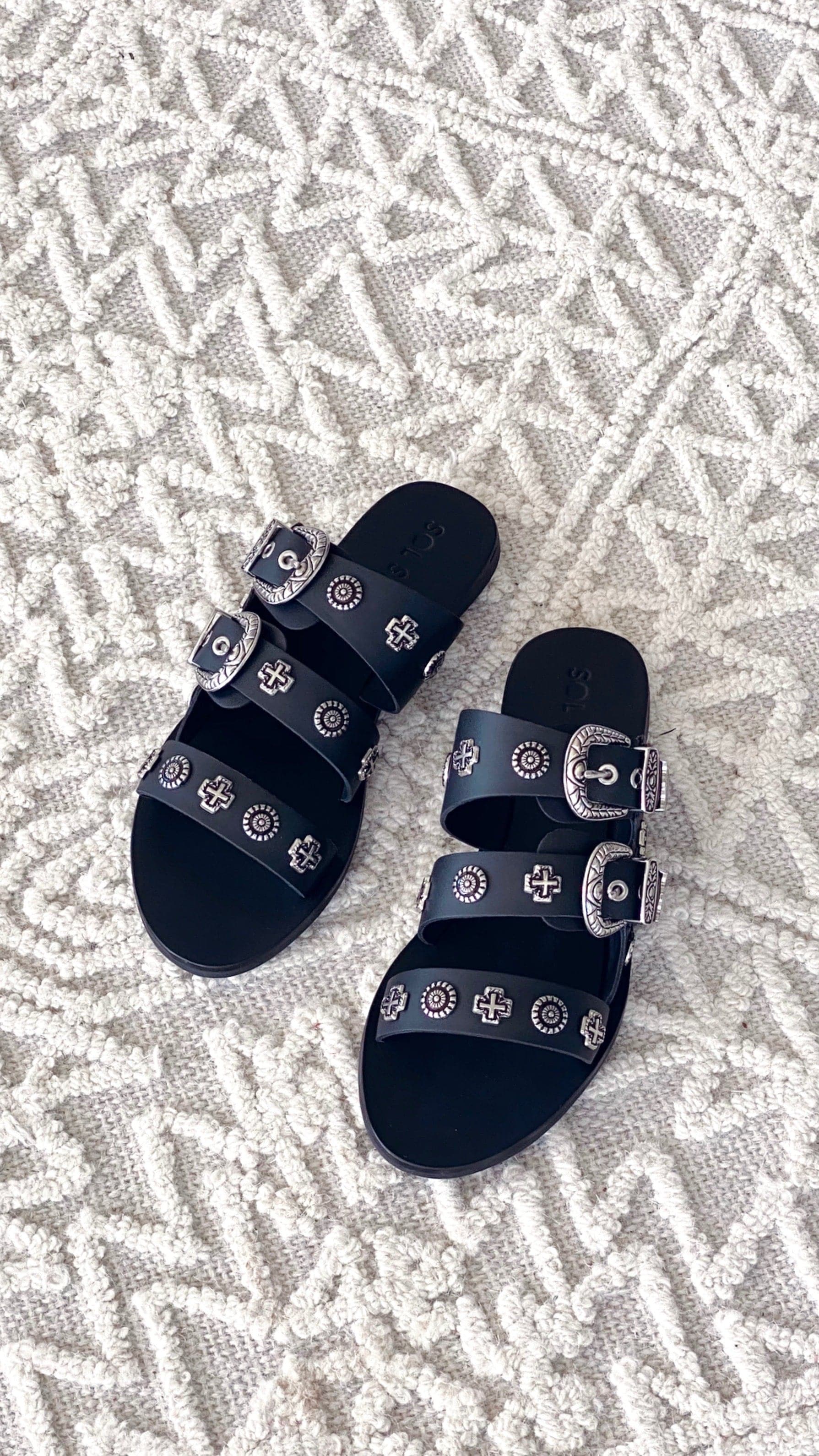 Sol Sana Eastwood Slide - Black Silver - Image 5
