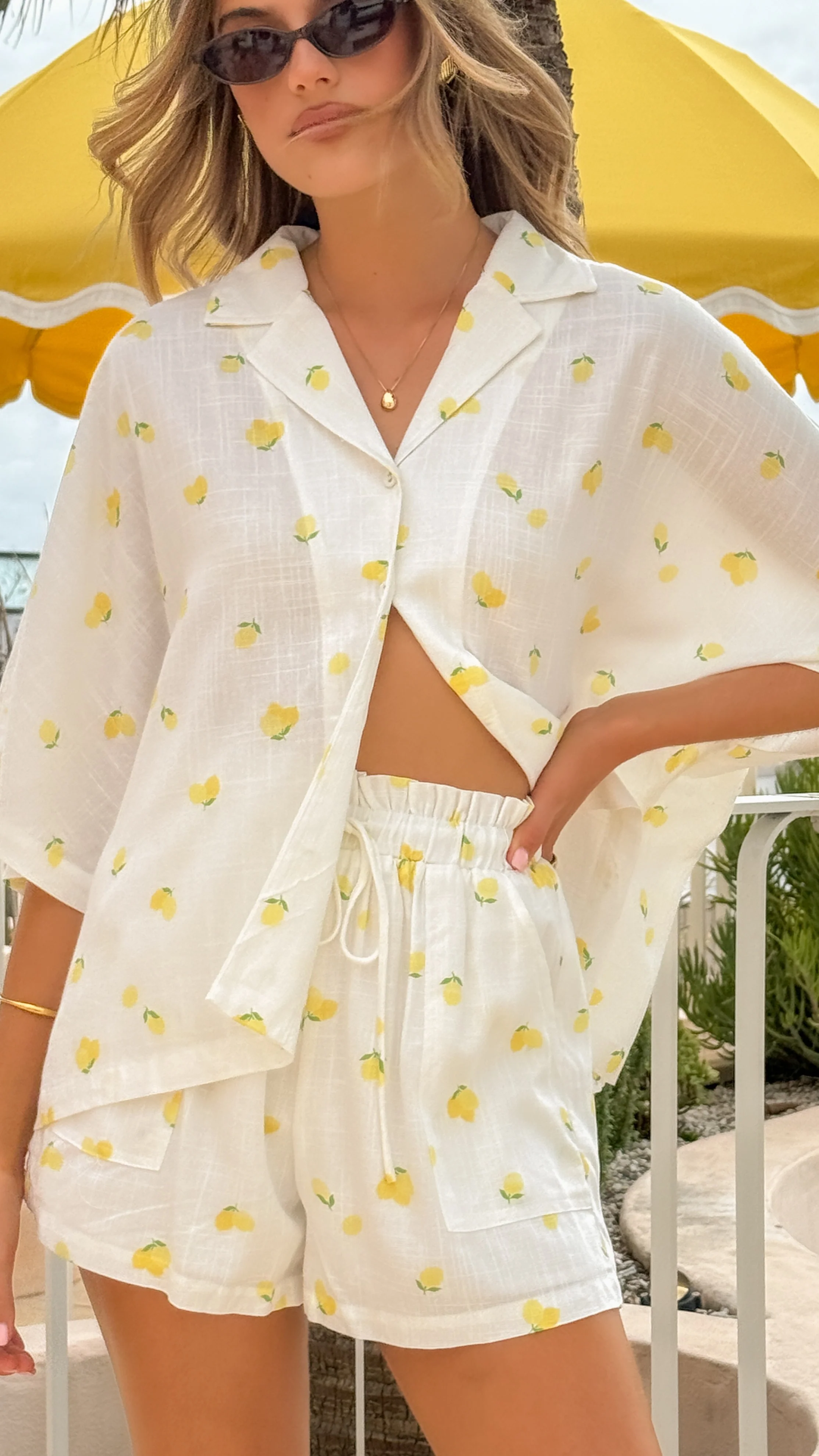 Edita Button Up Shirt - Limone - Image 5